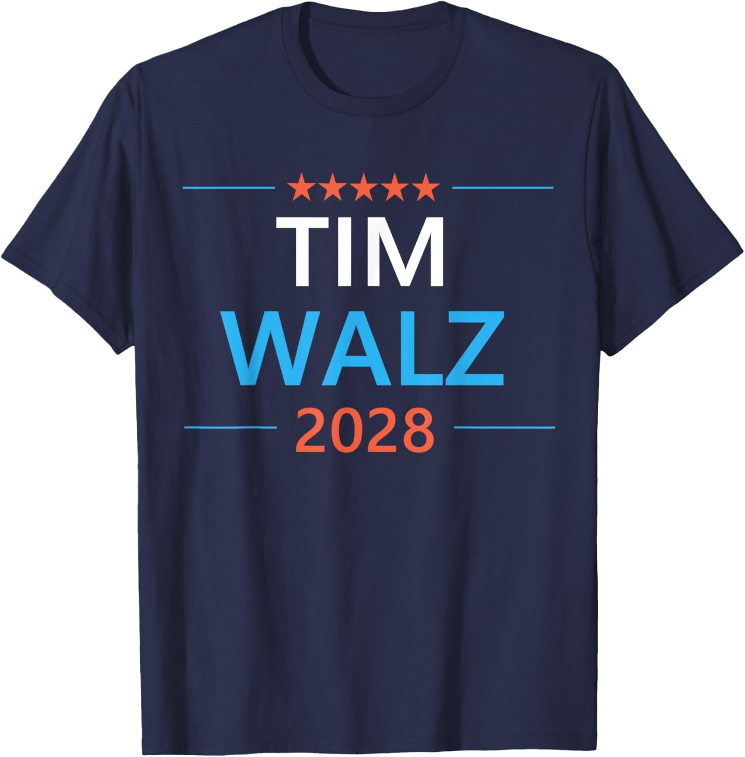Tim Walz 2028 Presidential Campaign T-Shirt for Supporters and Fans - 3