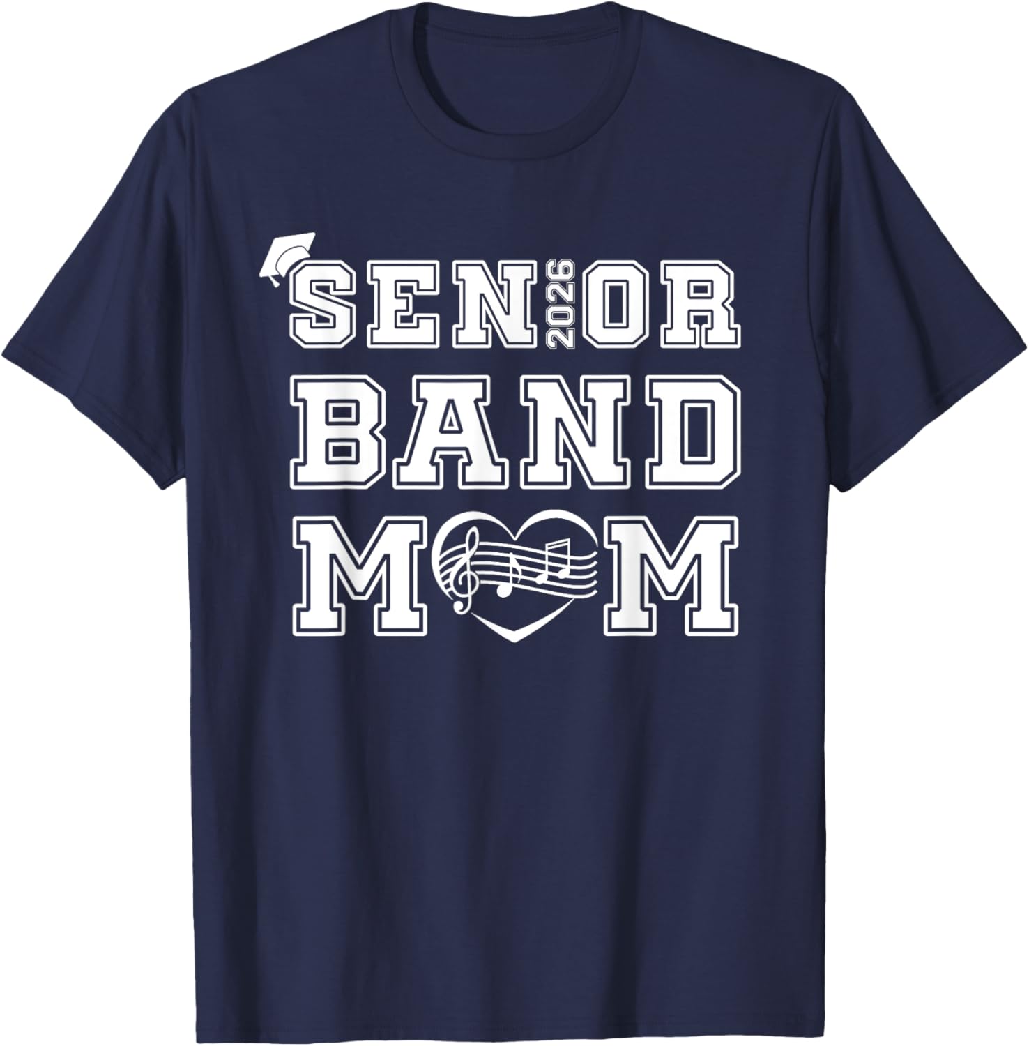 Senior Marching Band Mom Class Of 2026 T-Shirt for Women - Perfect Gift! - 6