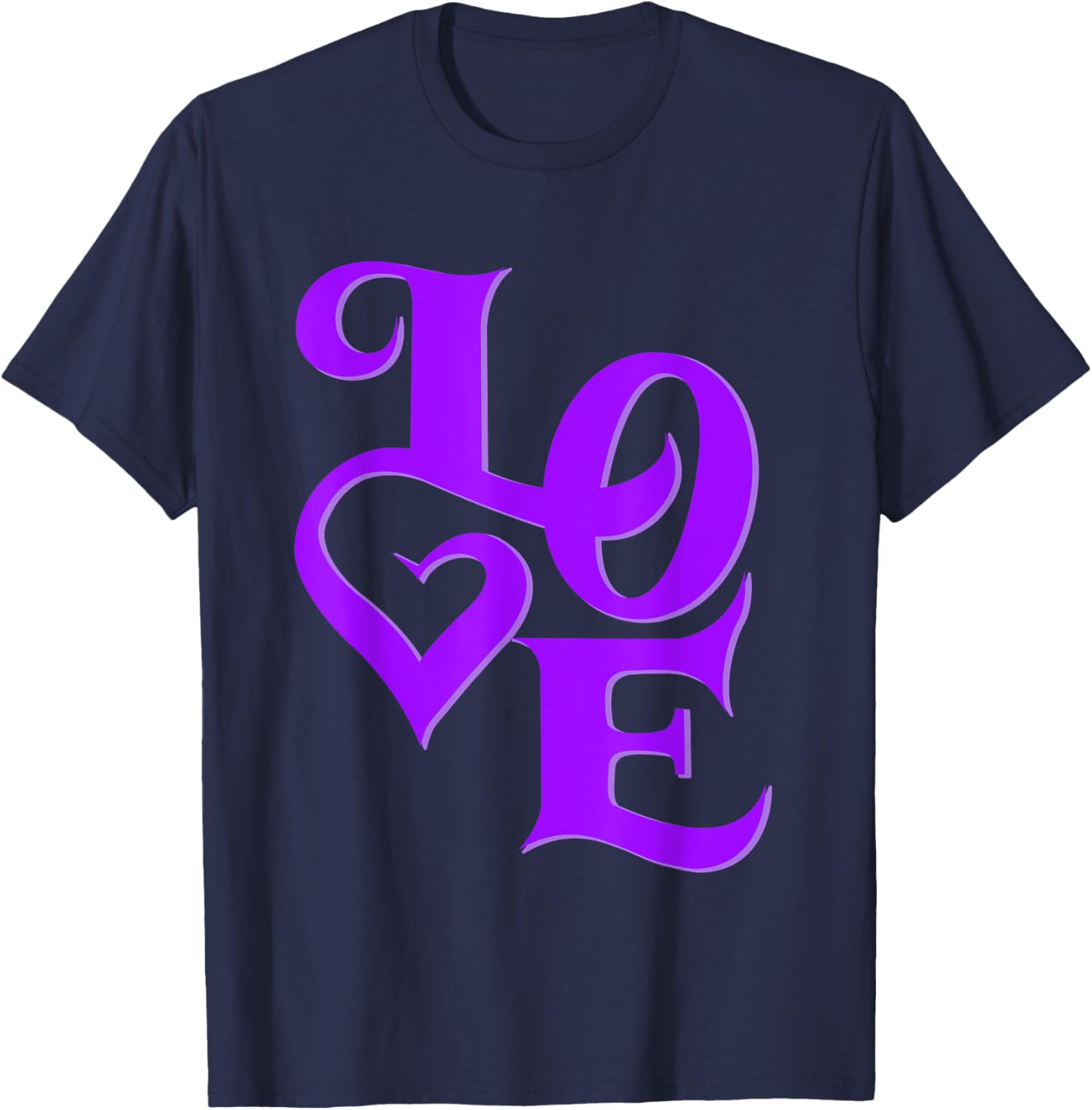 Purple Love Graphic T-Shirt for Stylish Casual Wear and Unique Fashion - 16
