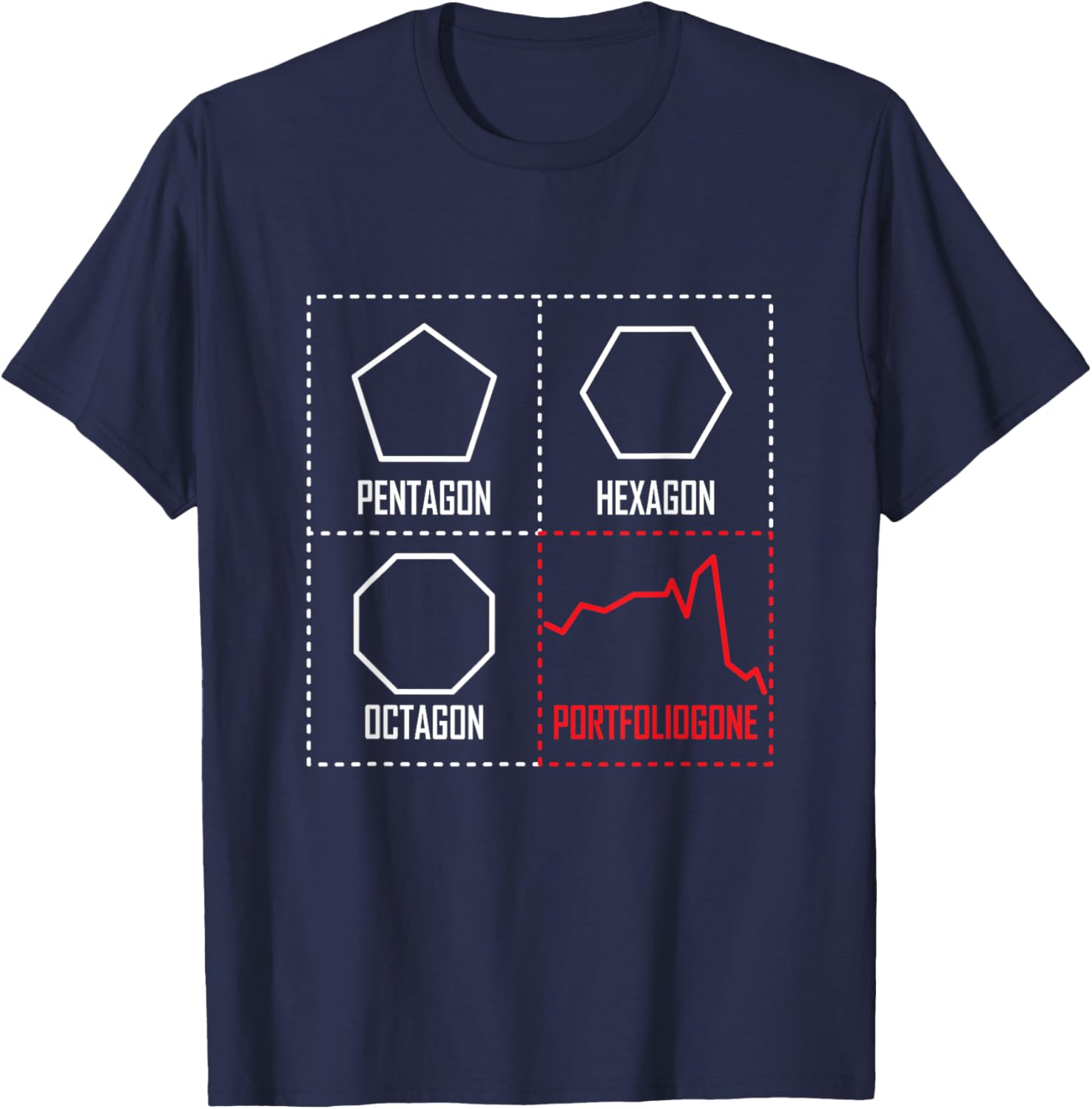 Funny Geometry Portfolio Stock Market Quote T-Shirt for Fun Outfits - 4