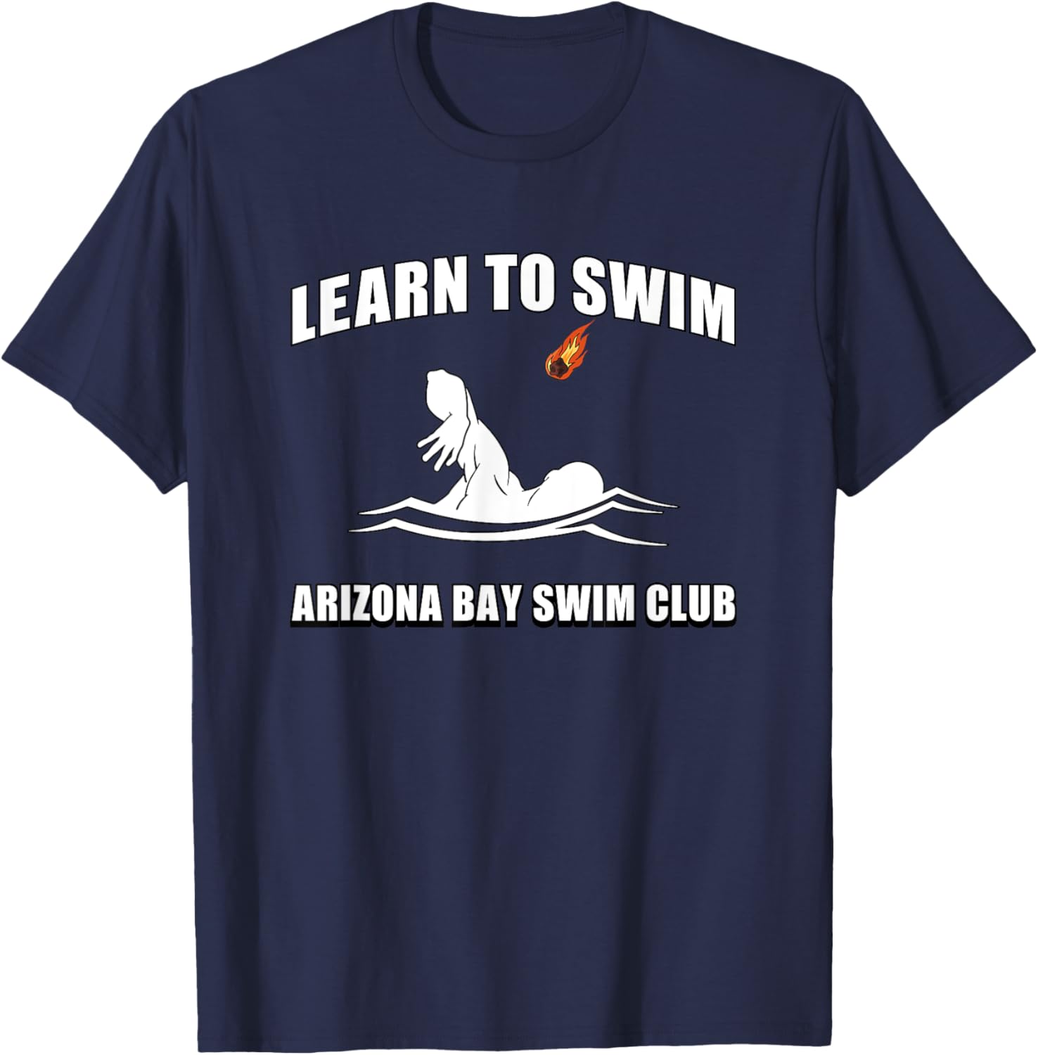 Funny Learn To Swim T-Shirt for Arizona Bay Swim Club Fans - 2