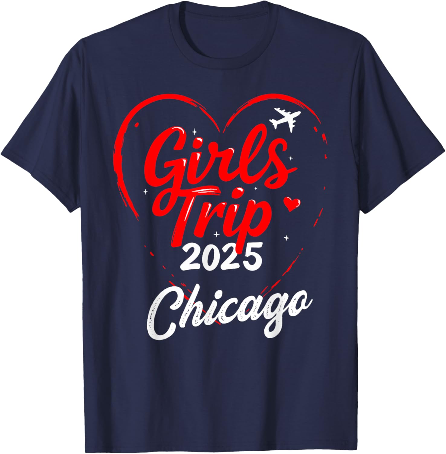 Girls Trip Chicago 2025 Birthday Squad T-Shirt for Fun Weekend Getaways - 8