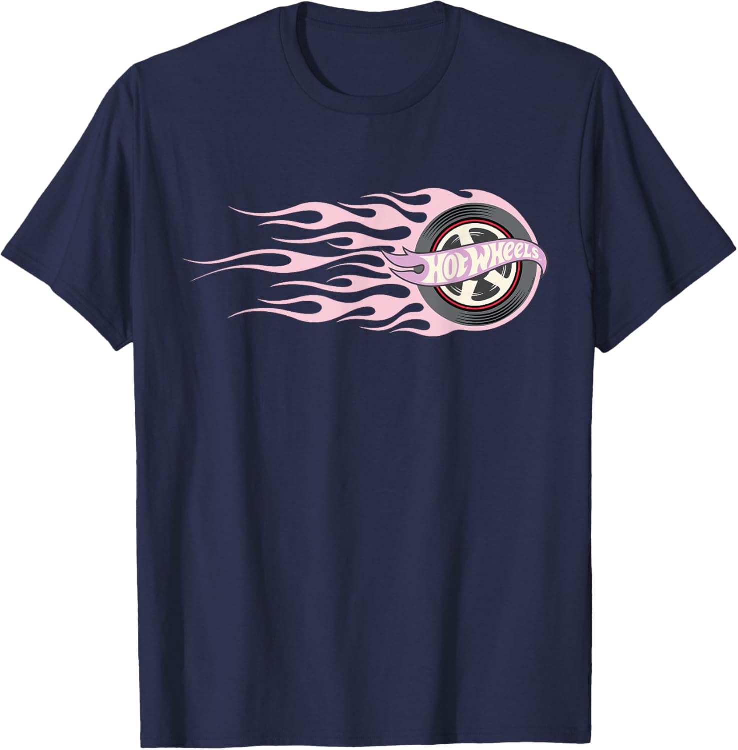 Hot Wheels Pink Flaming Tire T-Shirt for Fun and Stylish Adventures - 2