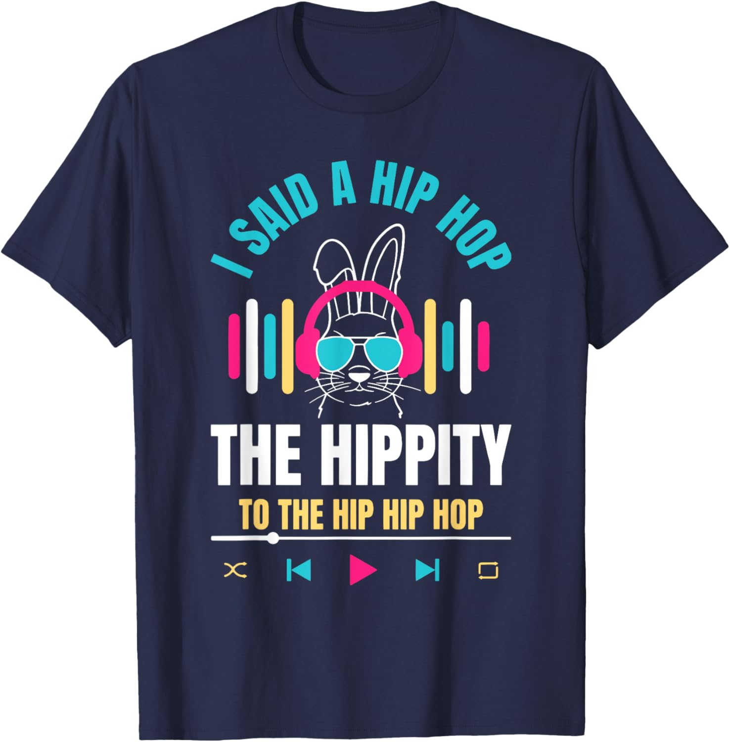 Funny Hip Hop Bunny Easter T-Shirt for Kids and Adults – Cute Spring Tee - 16