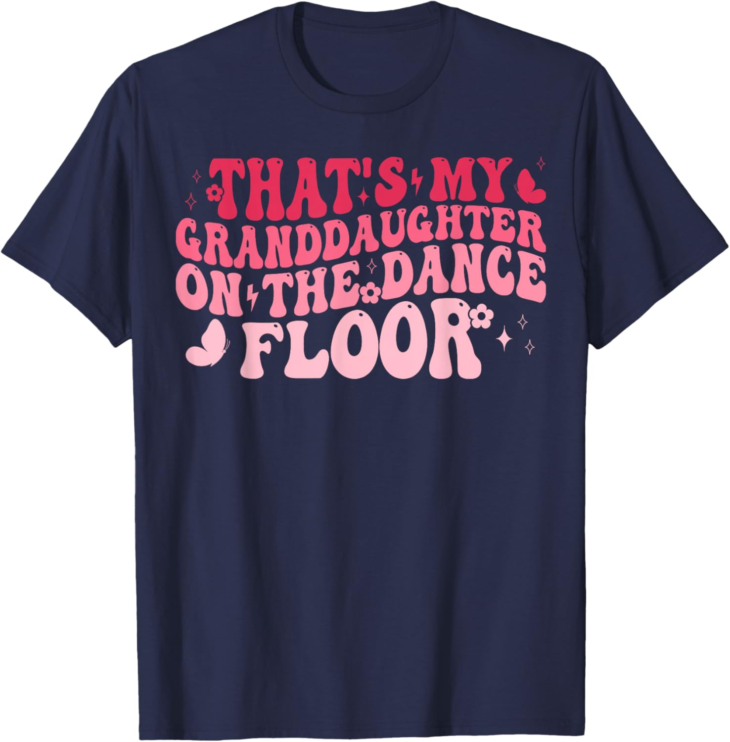 Proud Grandma Dance Recital T-Shirt Featuring Granddaughter on Dance Floor - 2