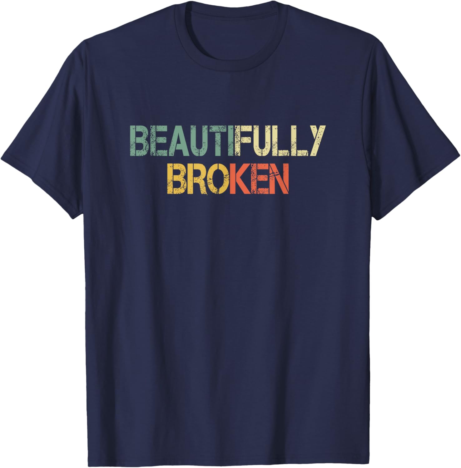 Retro Christian Beautifully Broken T-Shirt for Faith and Style Lovers - 3