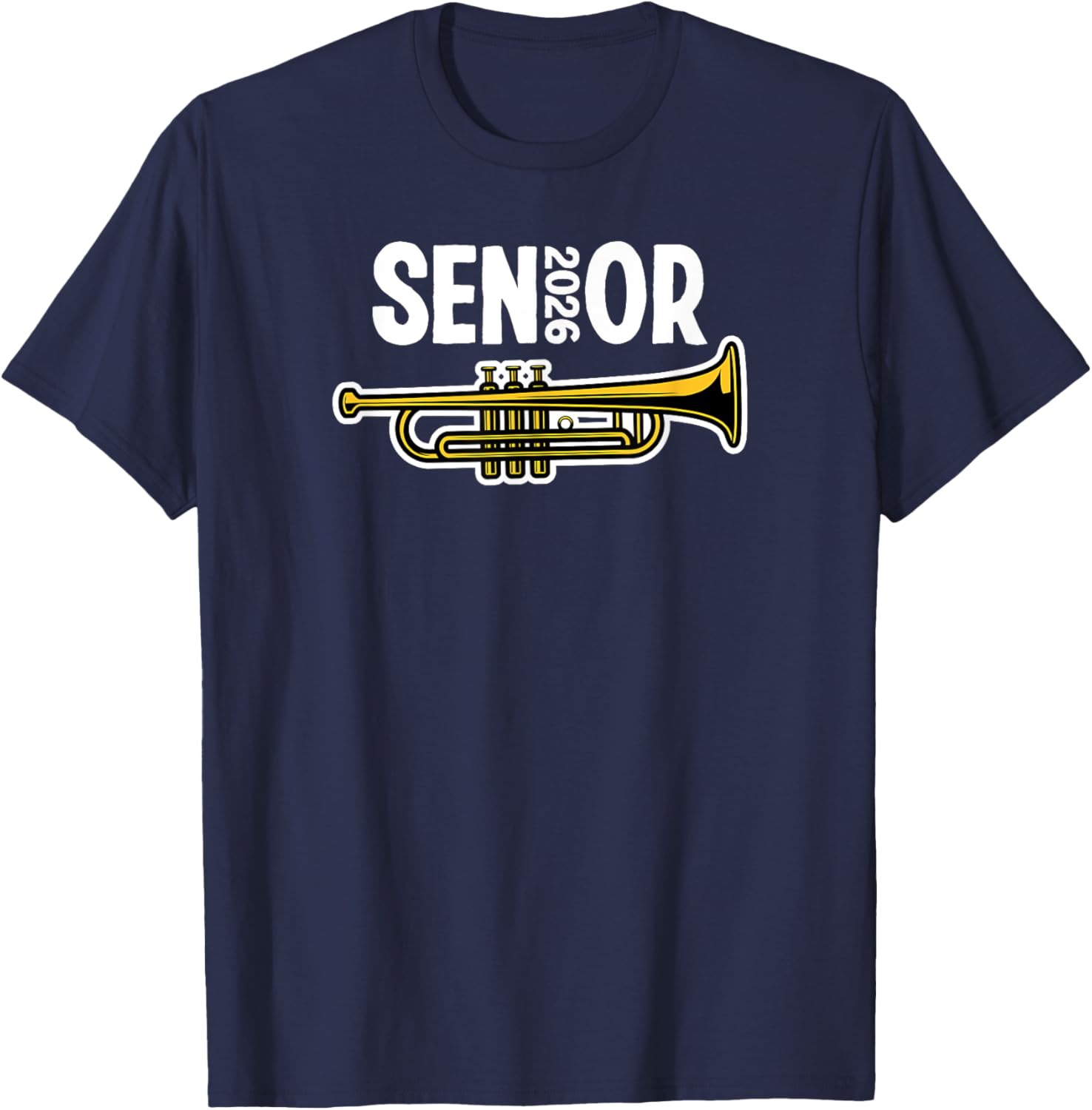 2026 Senior Trumpet Player Marching Band T-Shirt for Music Lovers - 5