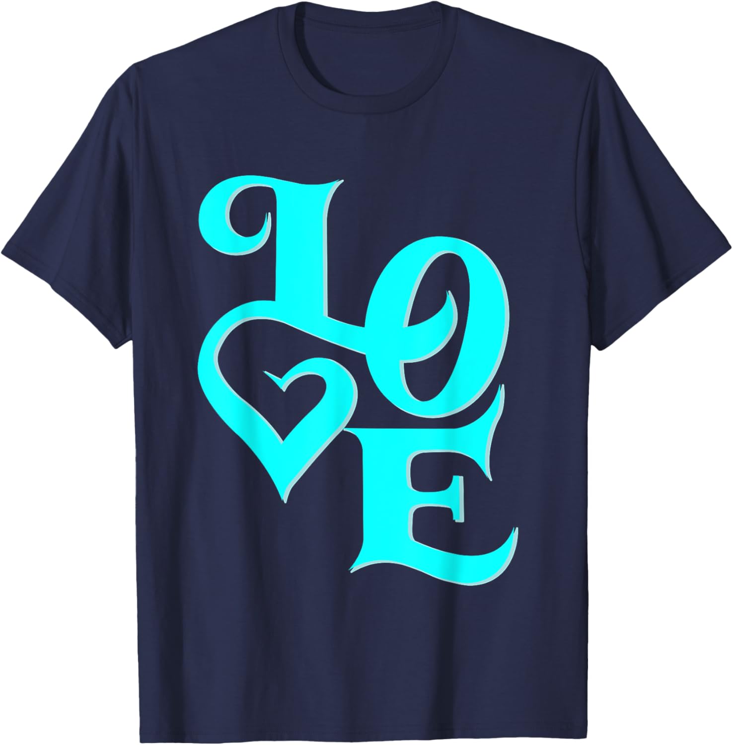 Stylish Turquoise Graphic T-Shirt Perfect for Fashionable Outfits - 4