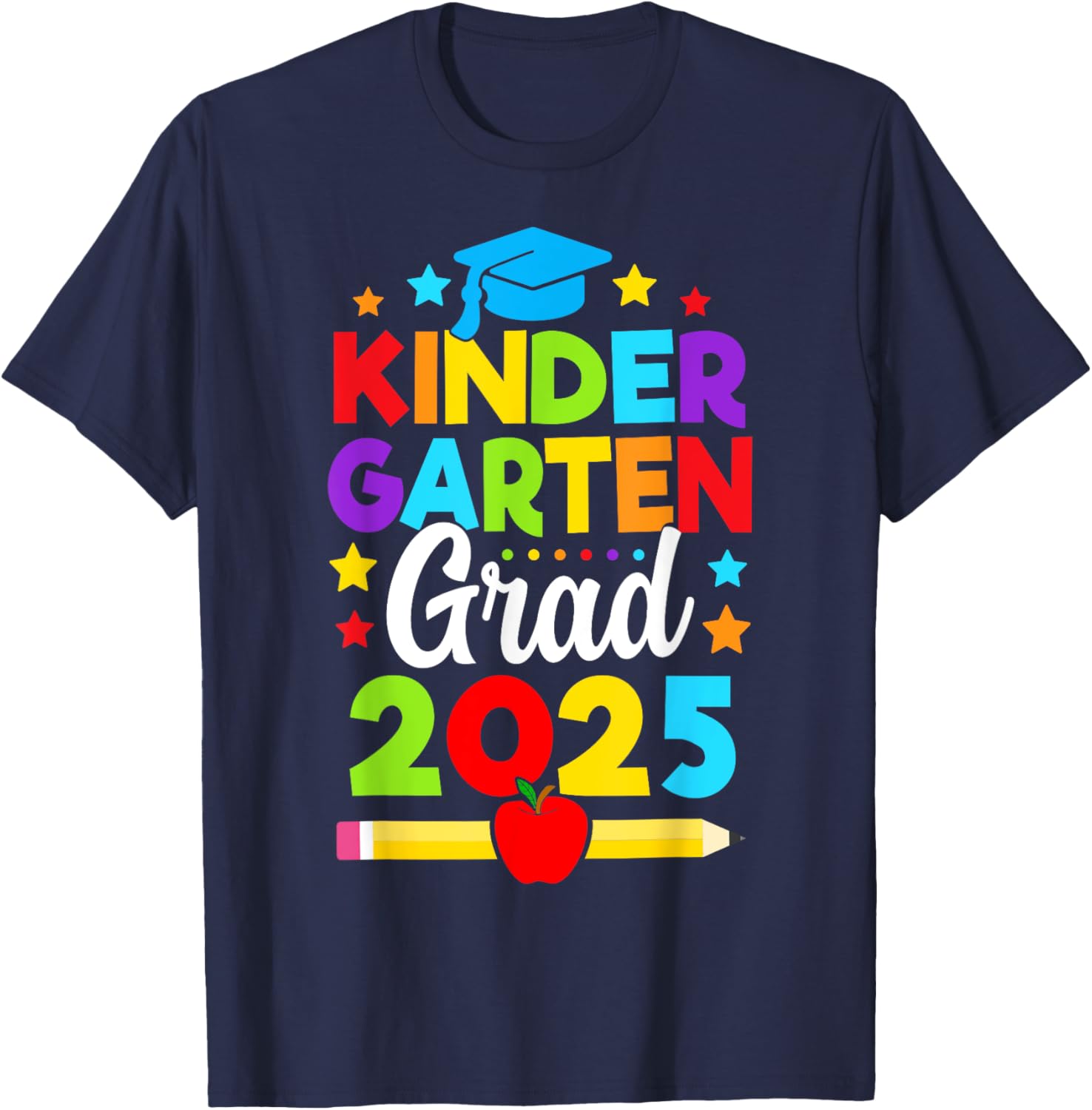 Kindergarten Graduation T-Shirt for Kids 2025 Fun Design for Boys and Girls - 4