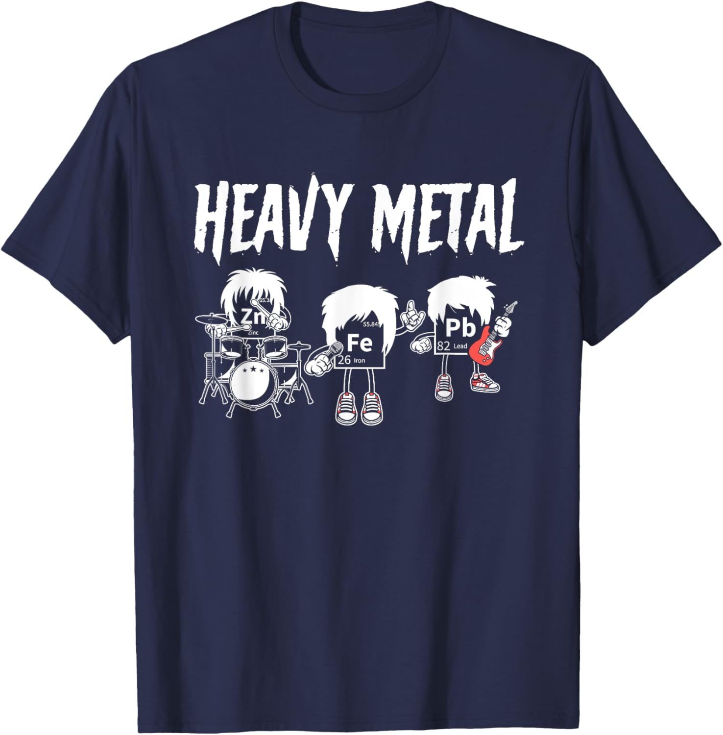 Funny Chemistry T-Shirt with Heavy Metal Music Puns for Science Lovers - 2