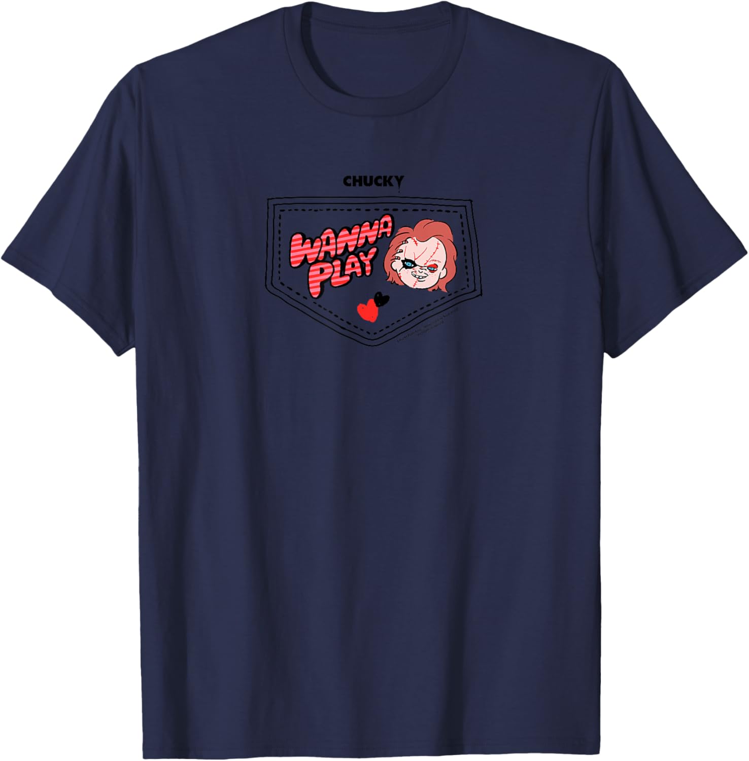 Chucky Wanna Play Faux Pocket T-Shirt for Trendy Kids' Fashion - 22
