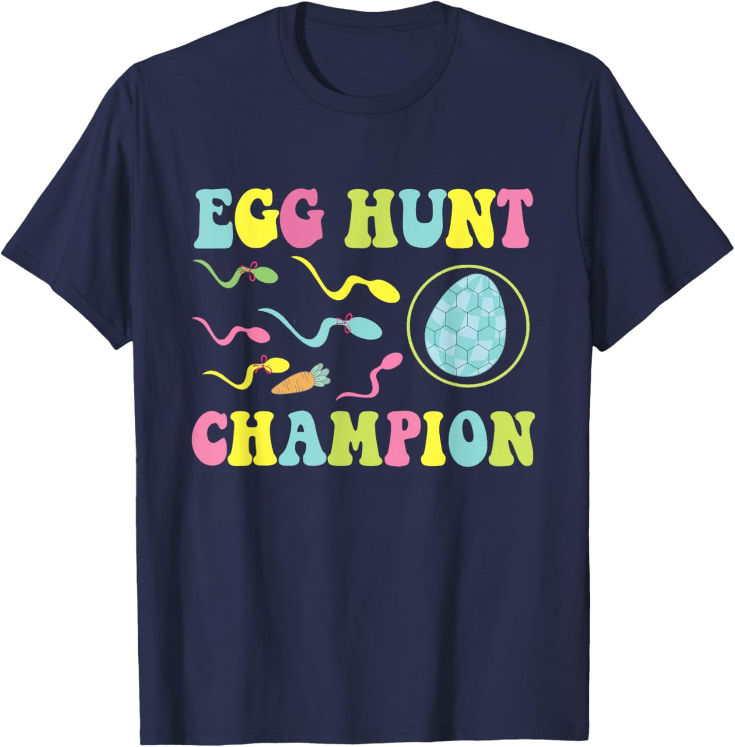 Funny Dad Easter Pregnancy Announcement T-Shirt for Egg Hunt Champions - 4