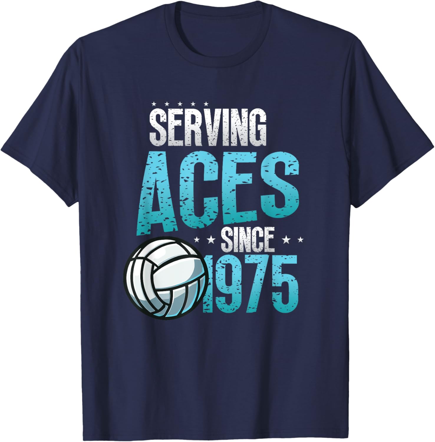 Serving Aces Volleyball Lover 50th Birthday T-Shirt for Fun Celebrations - 2