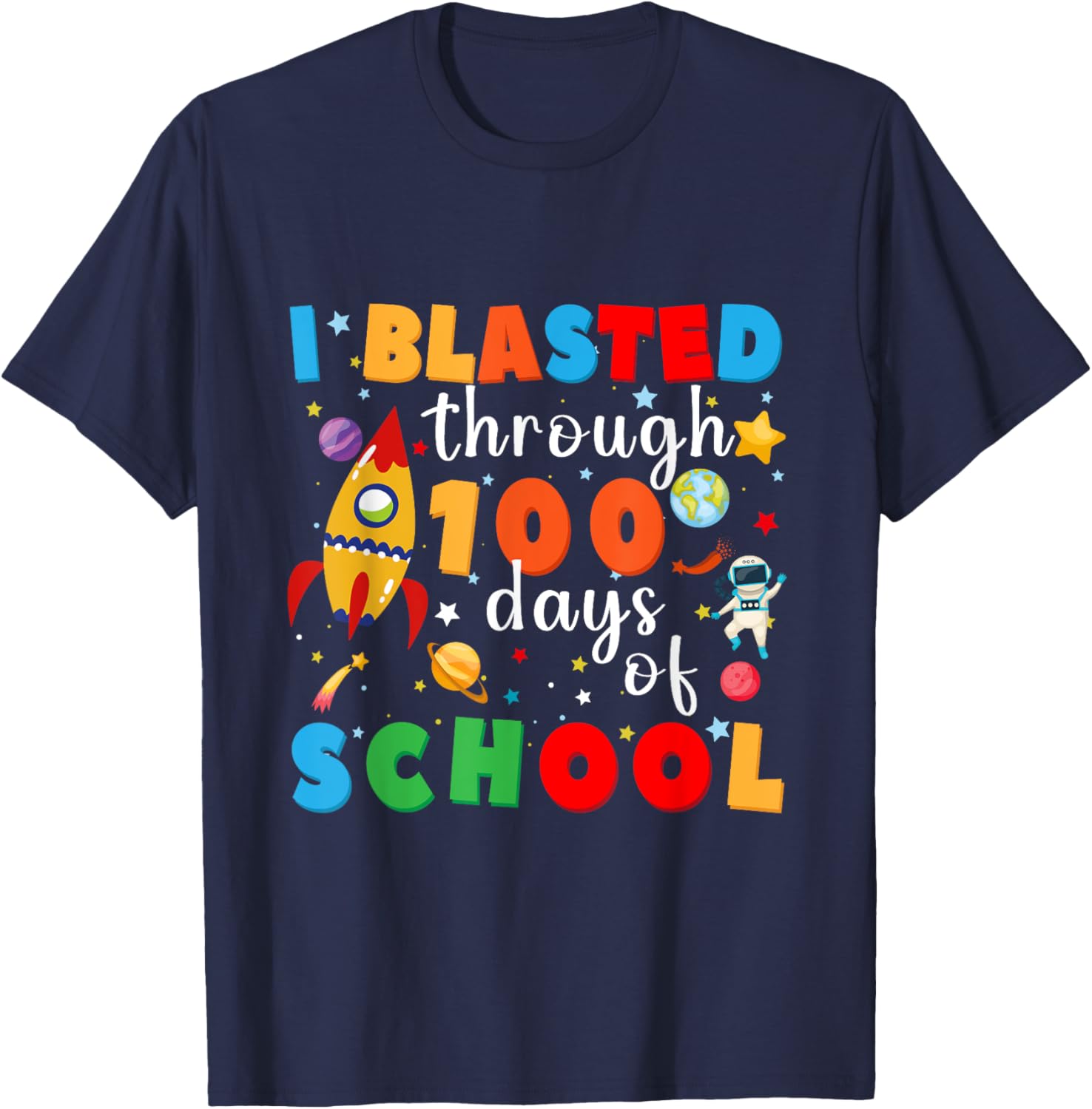 Celebrate 100 Days of School with Our Fun Teacher T-Shirt for Staff - 5