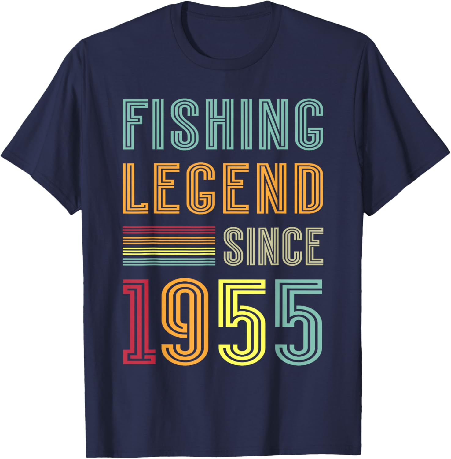 Retro Vintage 1955 Fisherman 70th Birthday T-Shirt for Fishing Lovers - 5