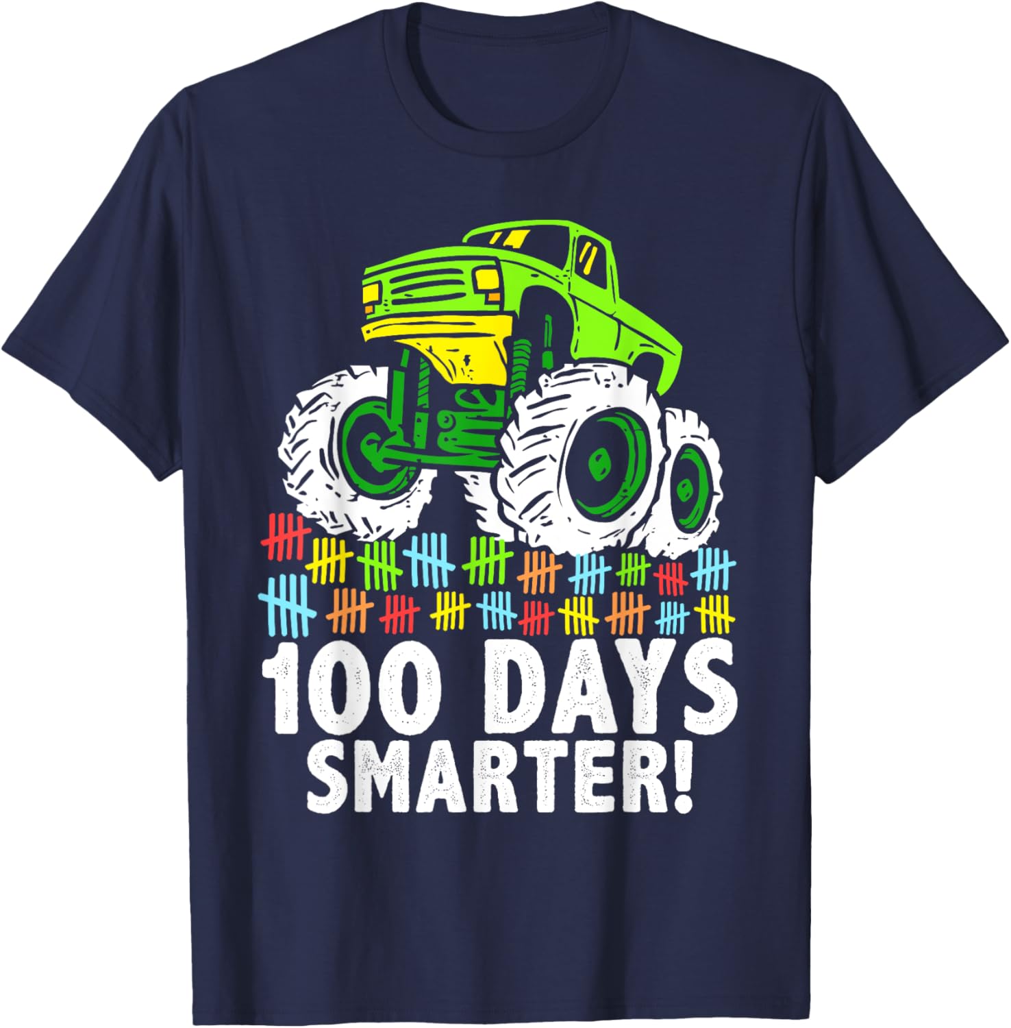 100 Days of School Monster Truck T-Shirt for Boys Fun and Stylish - 16