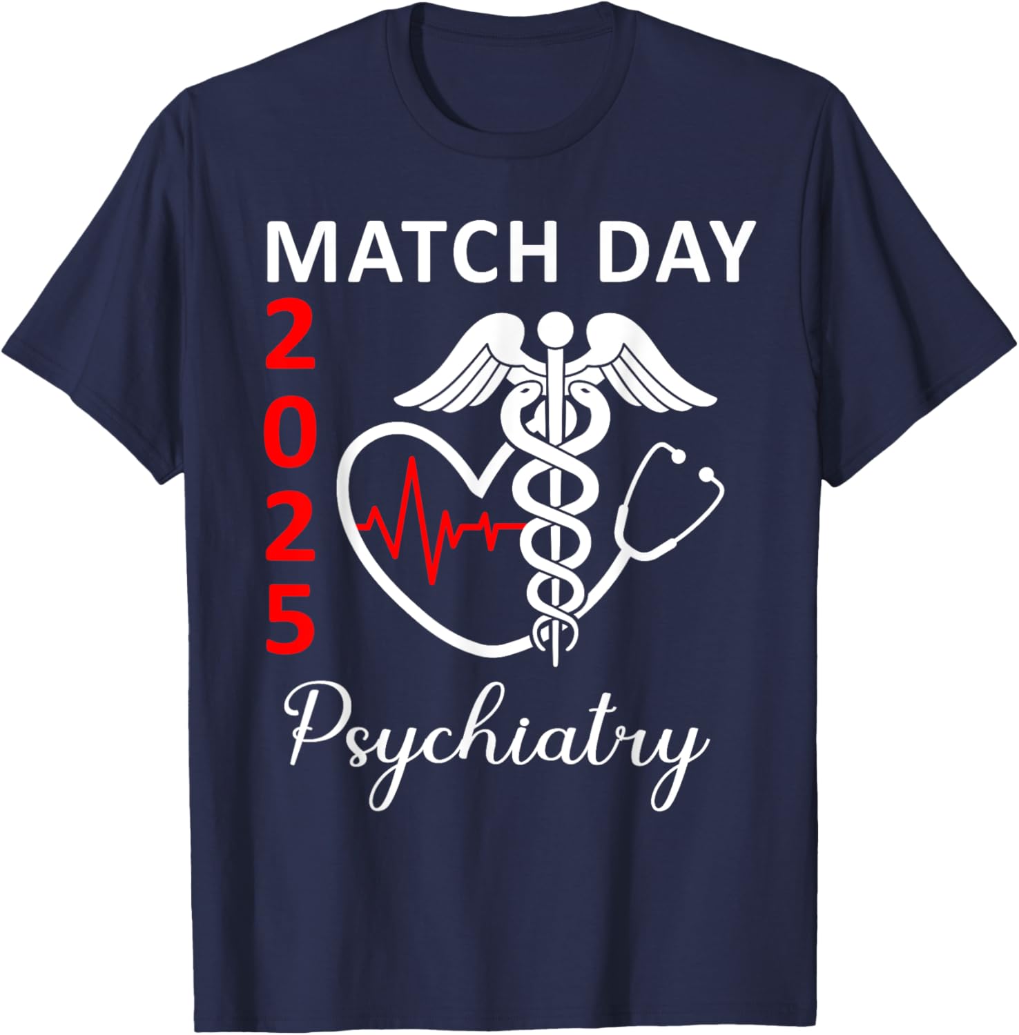 Match Day 2025 Psychiatry Residency T-Shirt for Future Doctors MD - 17