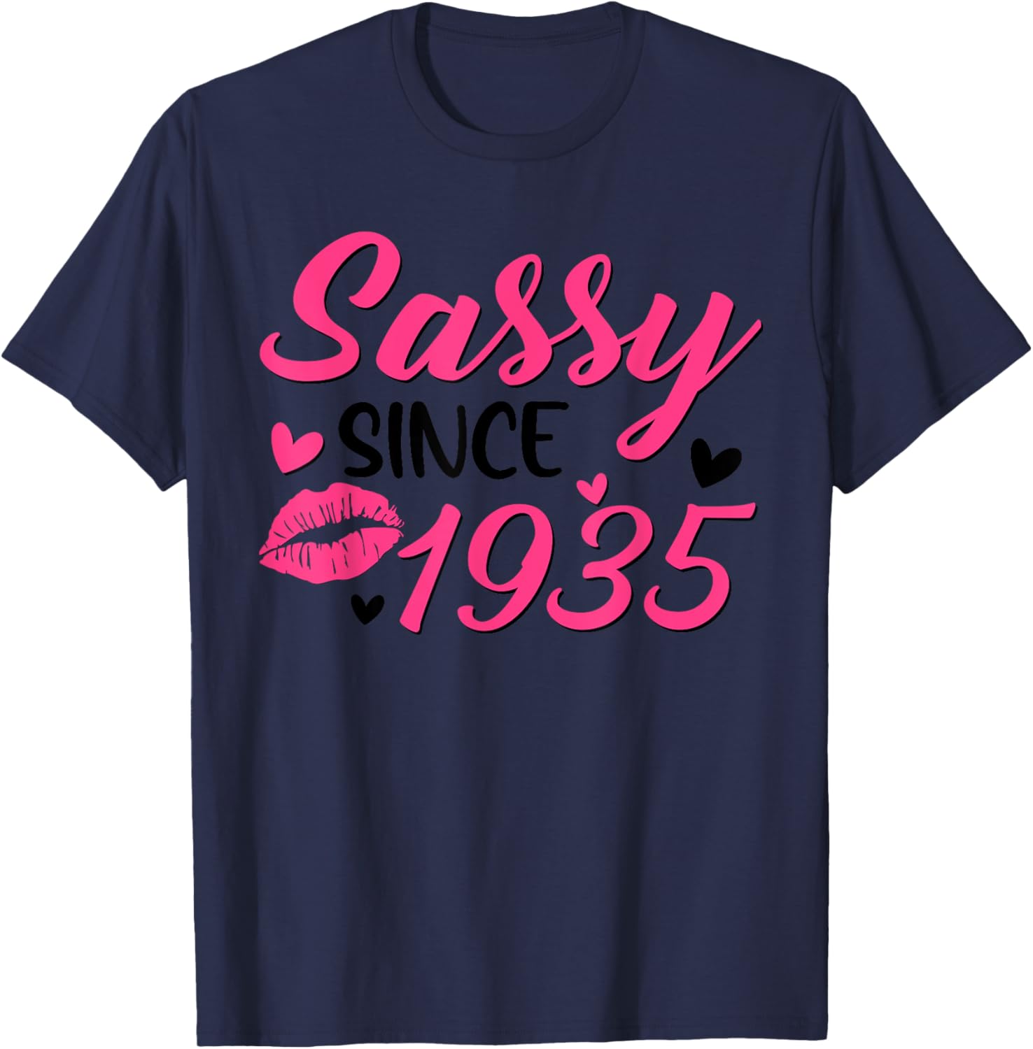 Sassy Since 1935 90th Birthday T-Shirt for Women Celebrating 90 Years - 12