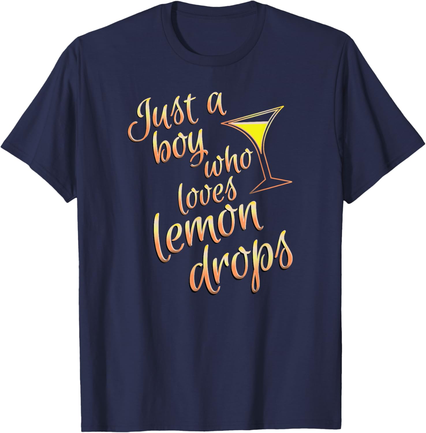 Lemon Drop Martini Boys T-Shirt for Fans of Fun Cocktails - 15