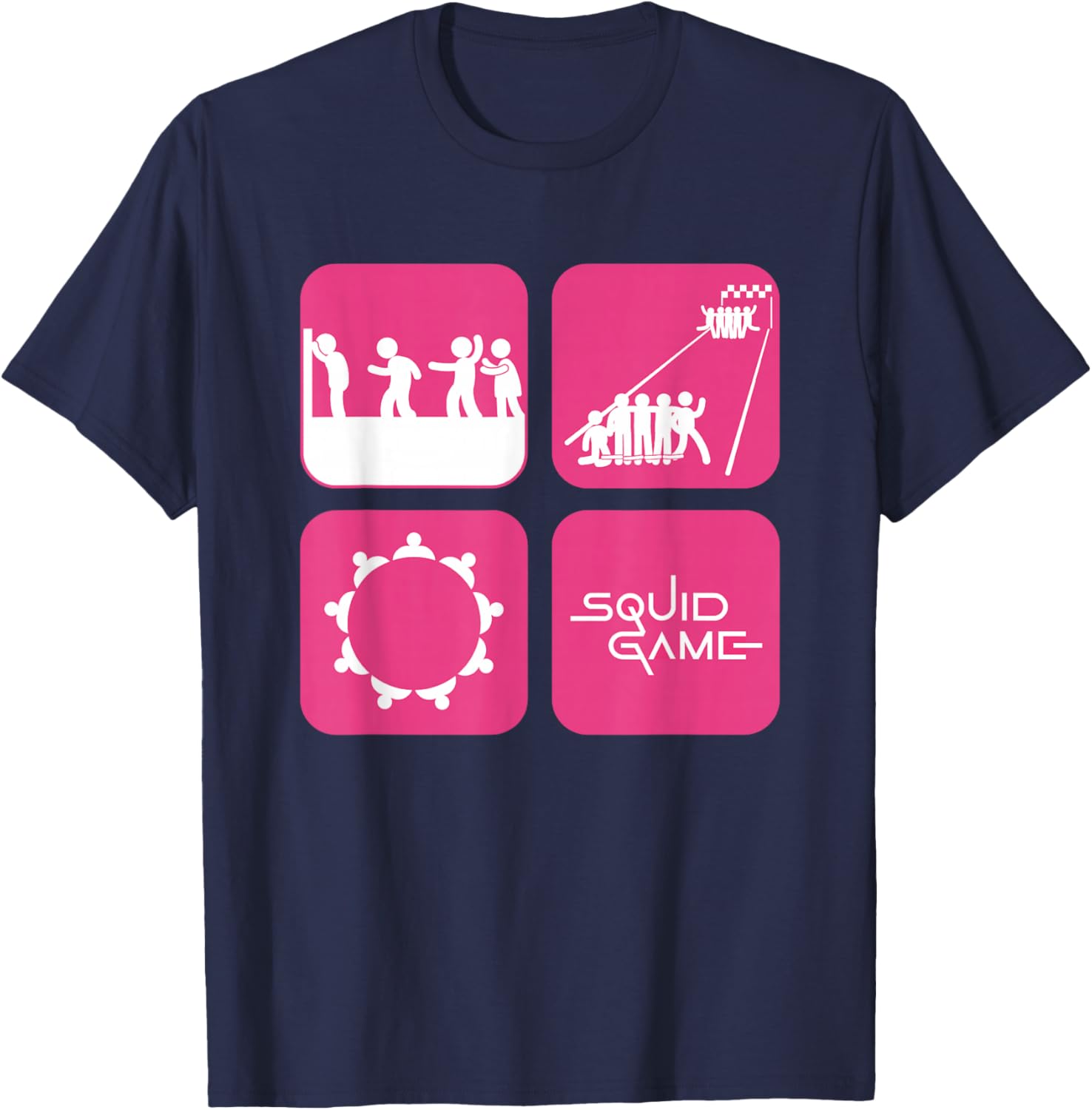 Squid Game 2 Icon Panels T-Shirt for Fans of Clothing and Style - 5