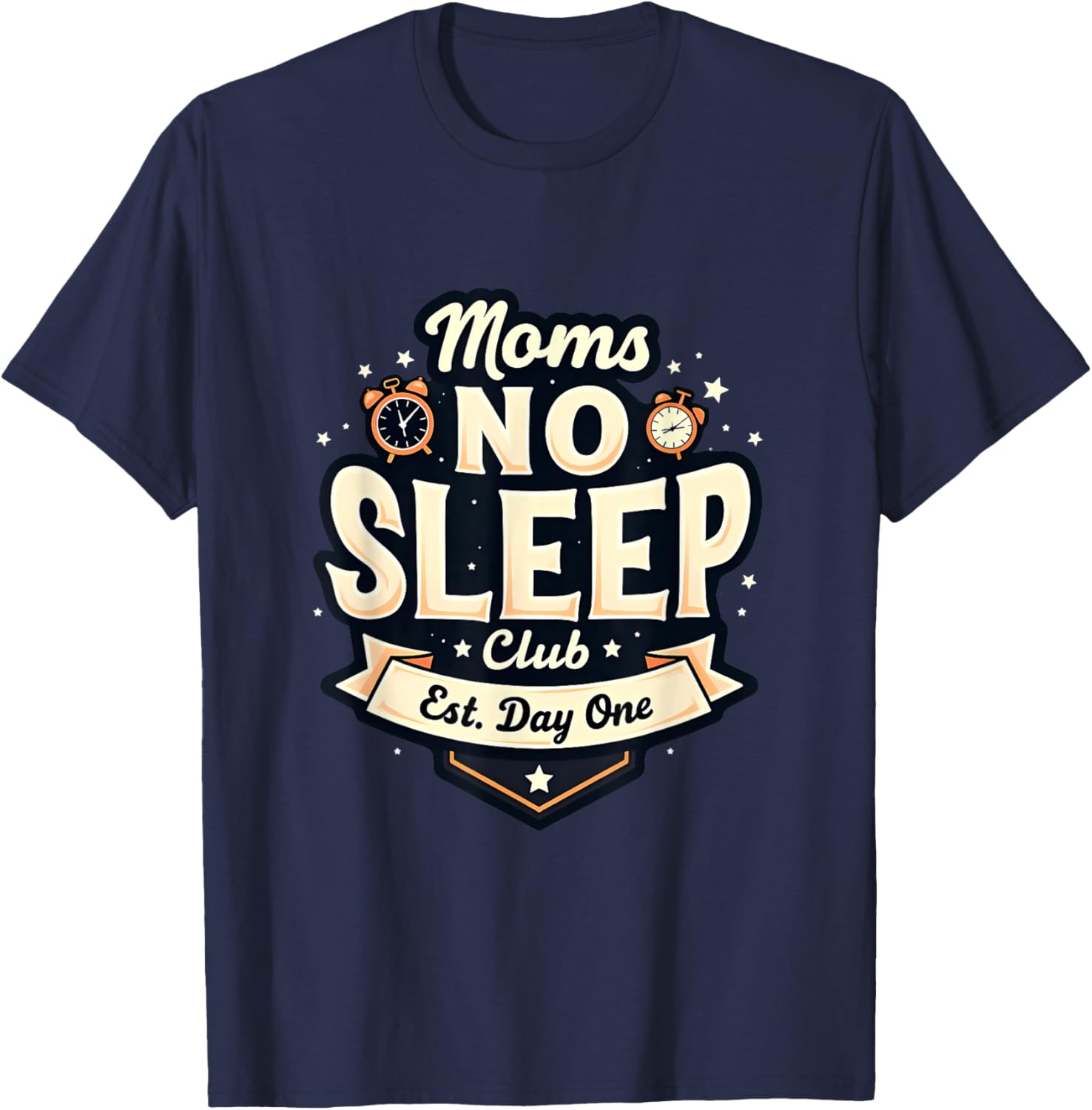 Moms No Sleep Club T-Shirt Perfect Mother's Day Gift for Tired Moms - 3
