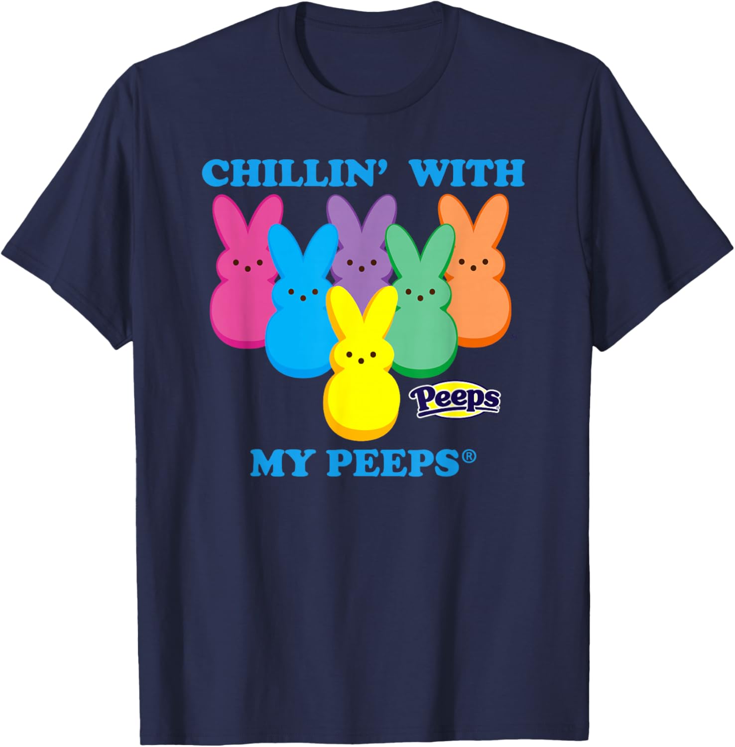 Peeps Easter Chillin With My Peeps Sweet Squad Fun T-Shirt for Kids - 1