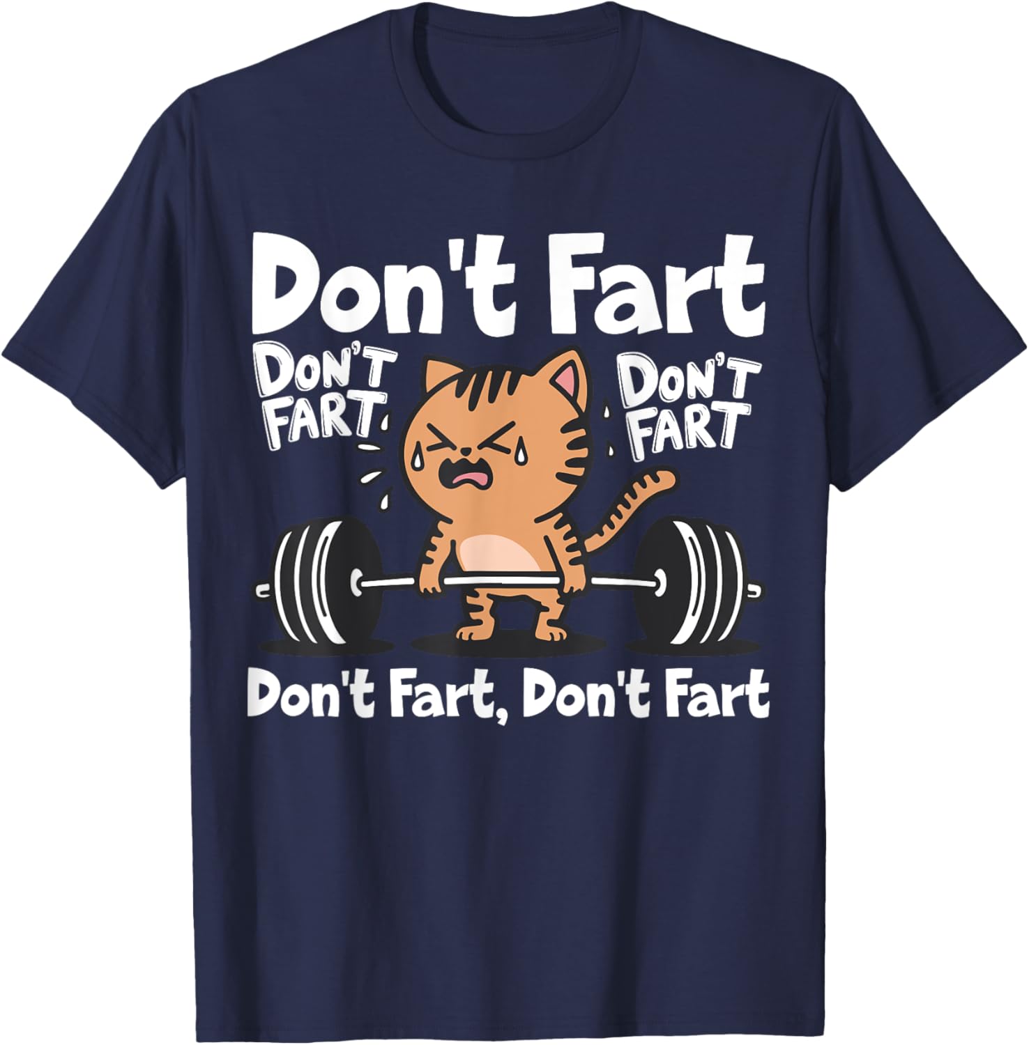 Funny Cat Workout T-Shirt for Weightlifting Fitness Lovers - 2