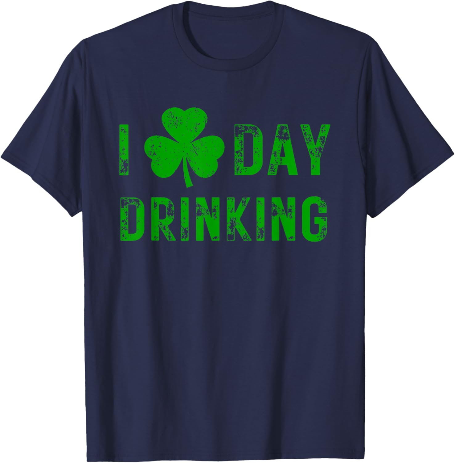 I Love Day Drinking Shamrock Heart St Paddy's Day T-Shirt for Fun Celebrations - 4