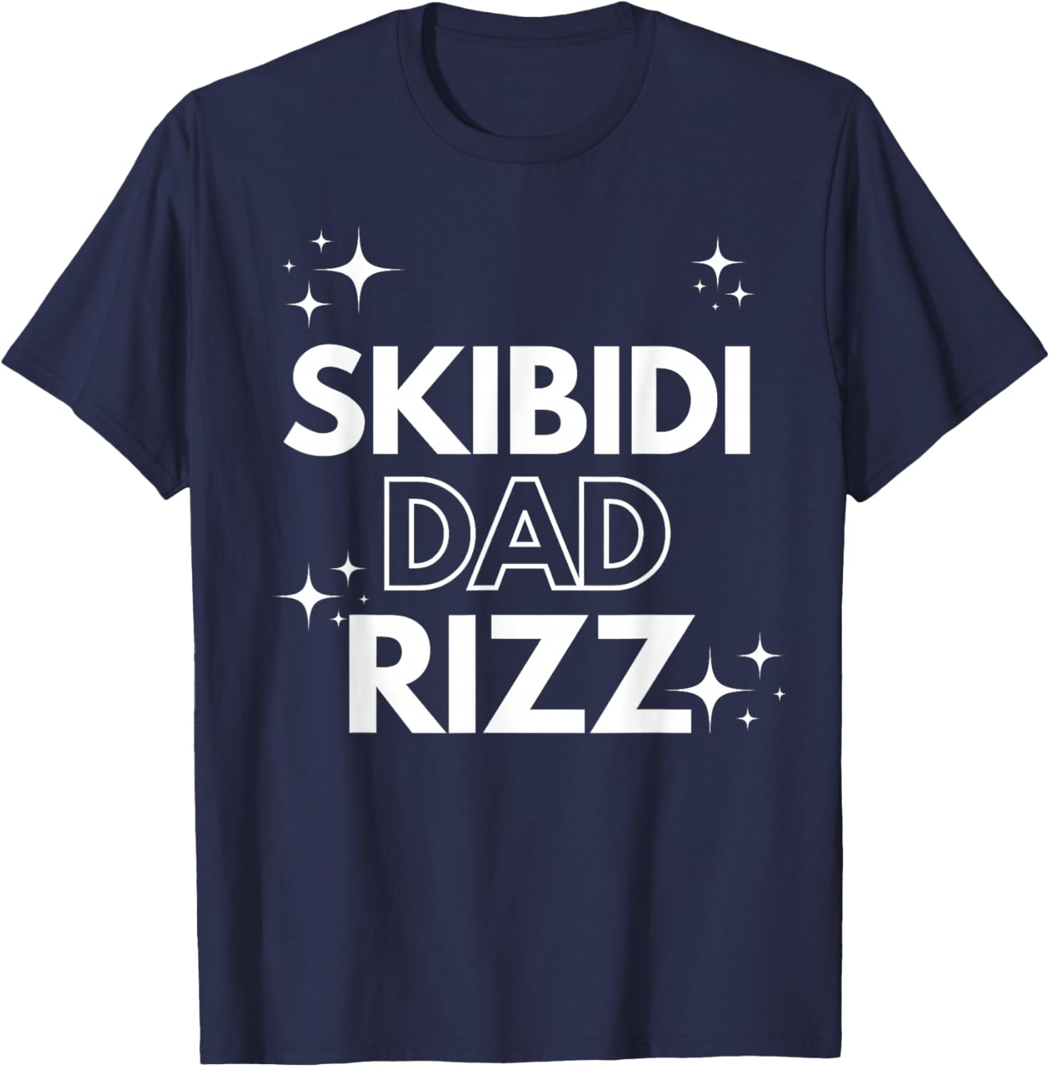 Funny Father's Day Skibidi Dad Rizz T-Shirt for Middle School Dads - 5
