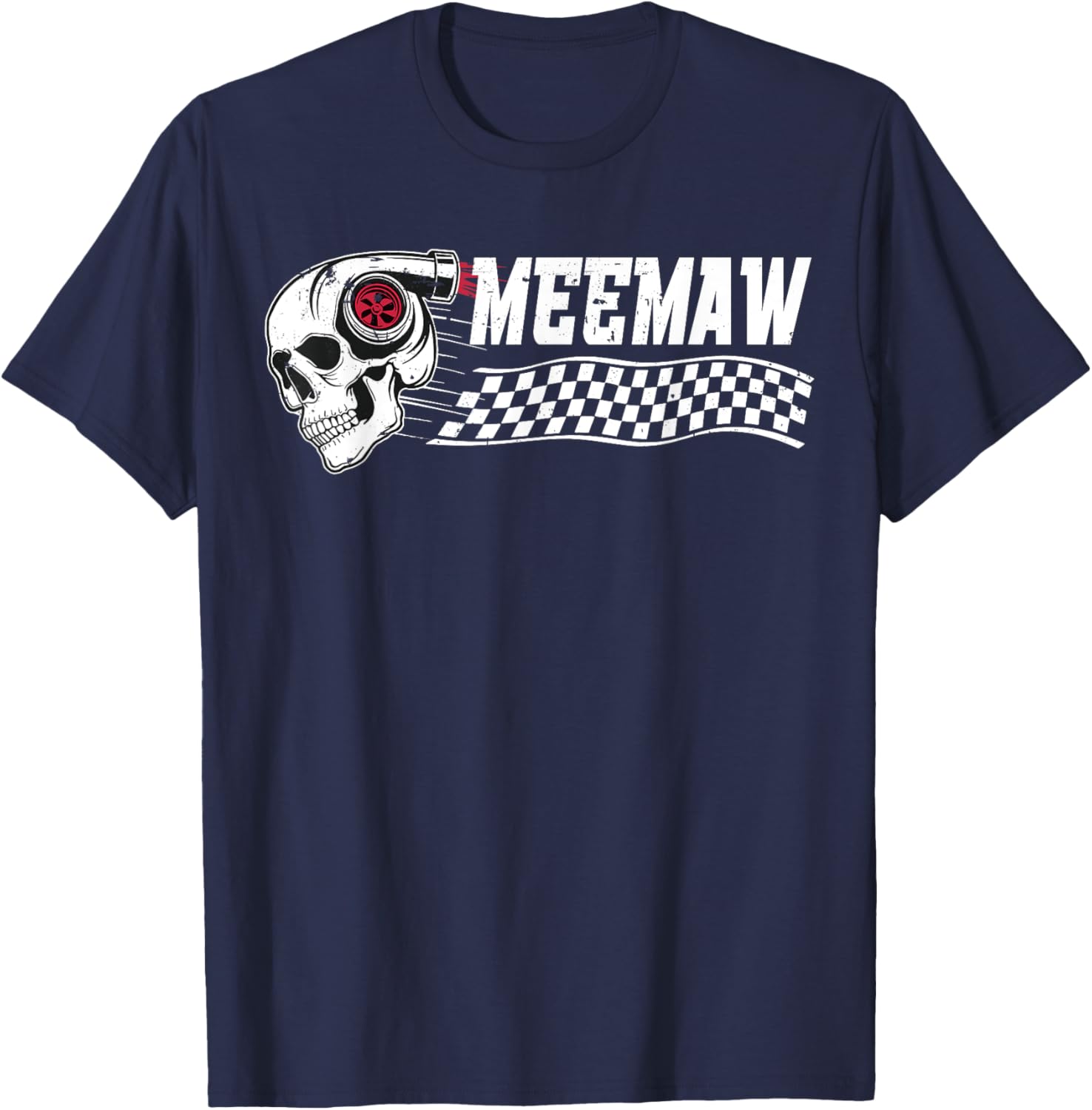 Race Car Birthday Party Meemaw Pit Crew T-Shirt for Family Fun - 9