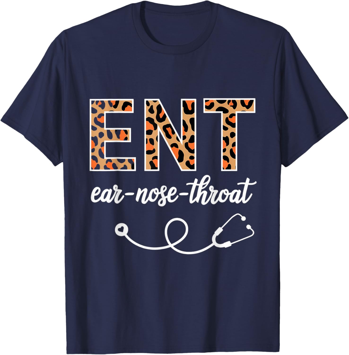Leopard Print ENT T-Shirt for Otolaryngologists and Ear Nose Throat Lovers - 3