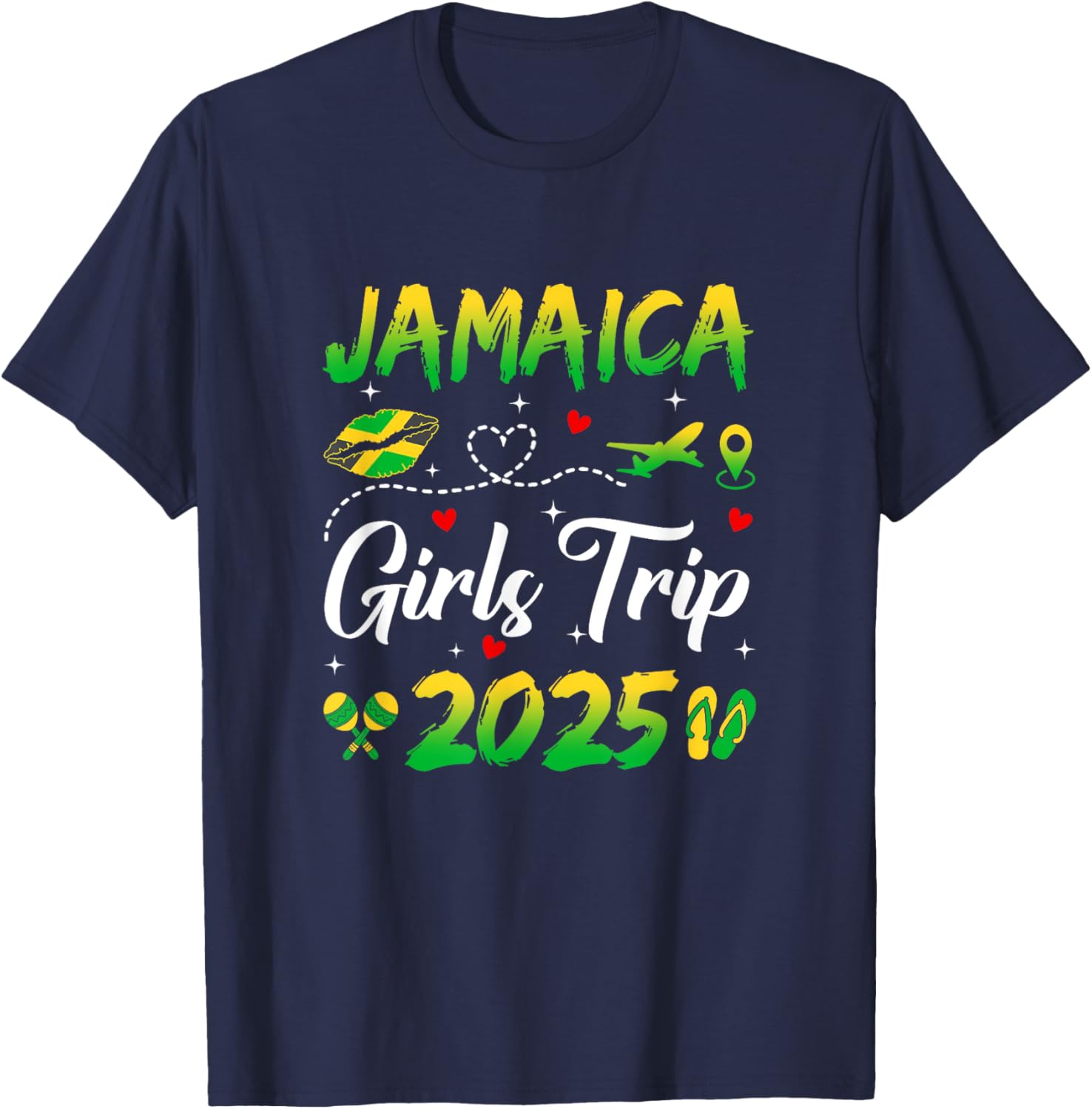 Jamaica Girls Trip 2025 Summer Matching T-Shirts for Fun Getaways - 4