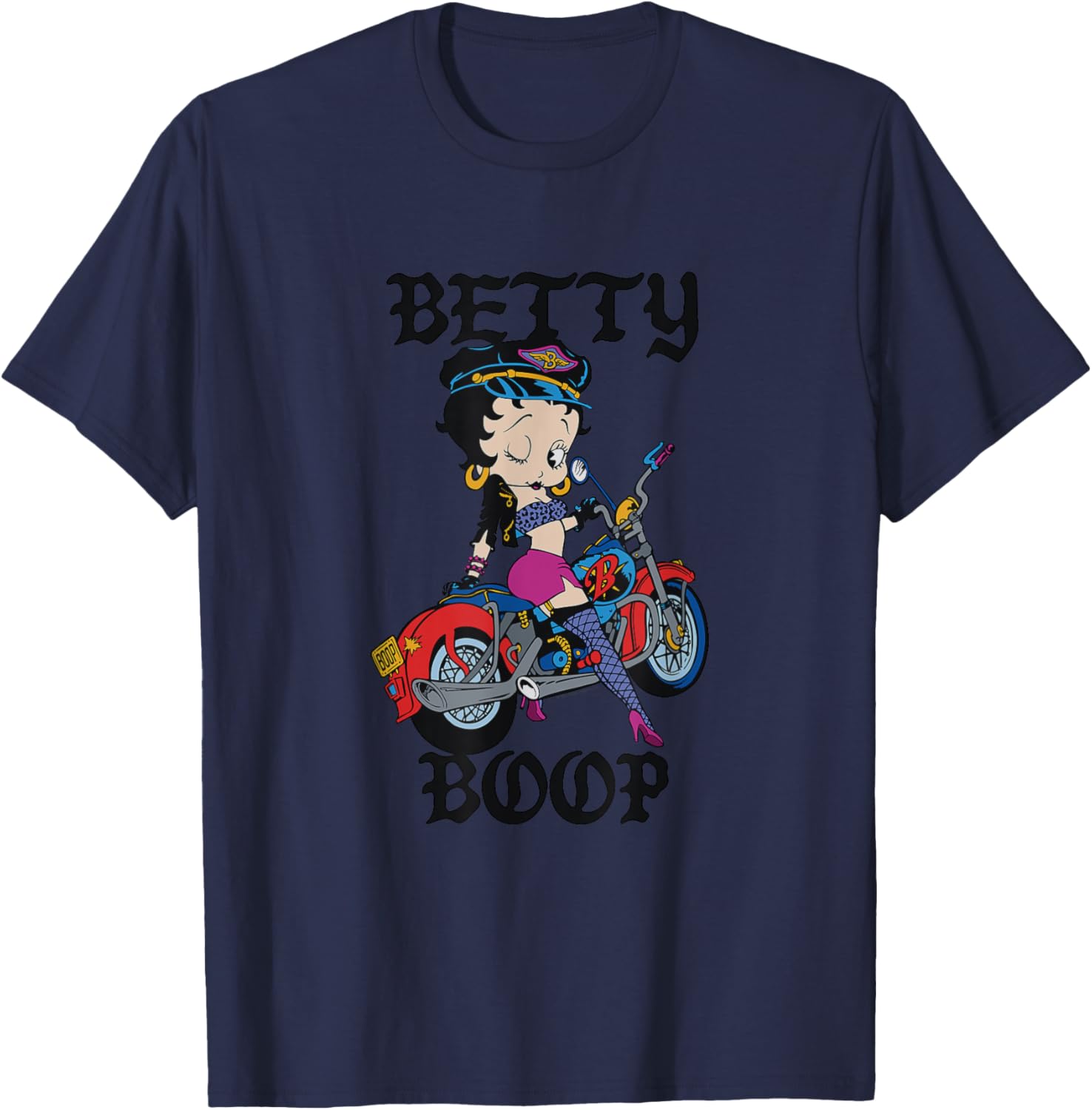 Betty Boop Vintage Biker Babe T-Shirt for Cool Retro Fashion Lovers - 19