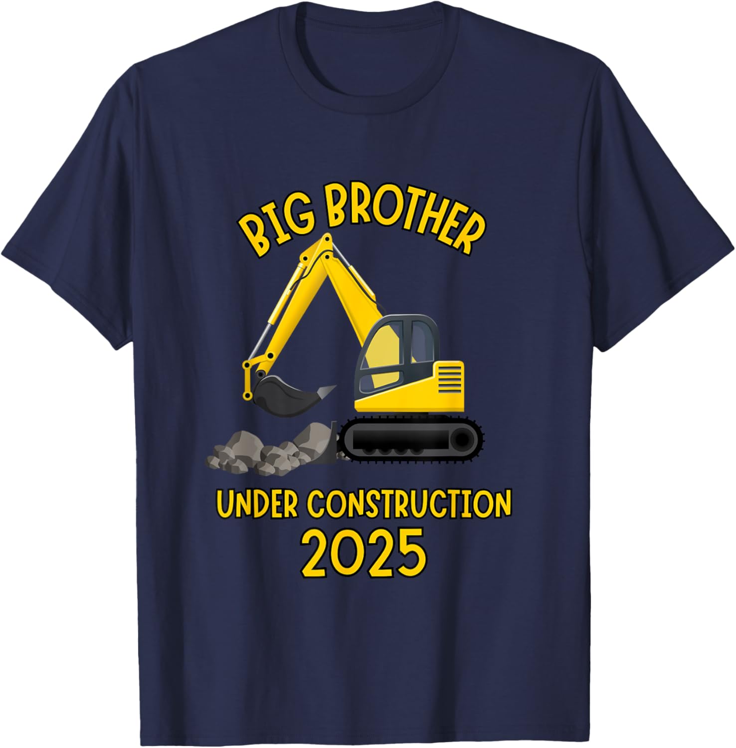 Big Brother Under Construction Truck Sibling Reveal 2025 T-Shirt - 10