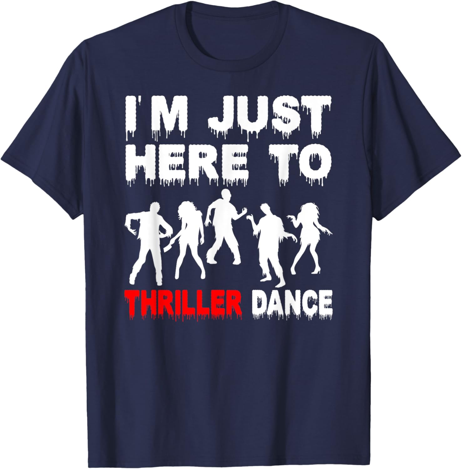 Funny Zombie Thriller Dance T-Shirt for Halloween Fun and Festivities - 8