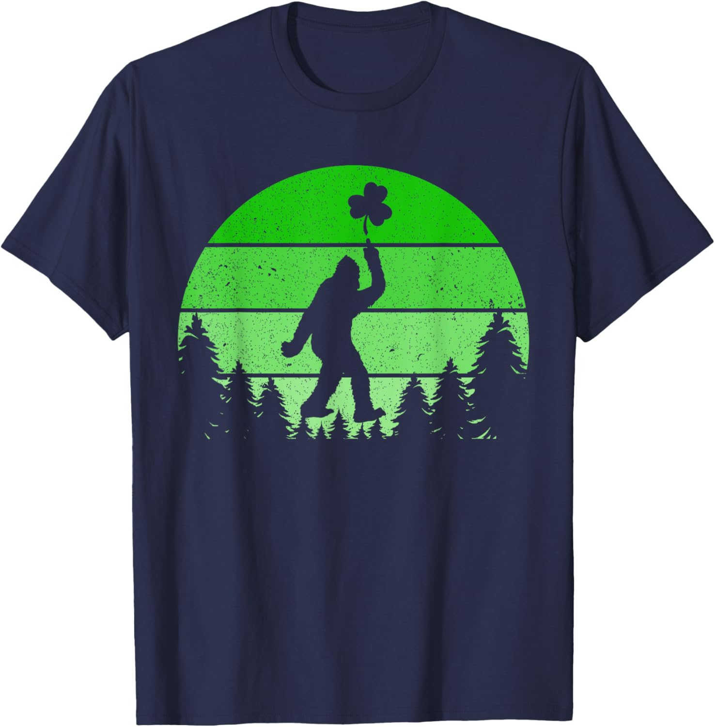 Bigfoot Sasquatch Shamrock T-Shirt for St Patricks Day Fun for All Ages - 2