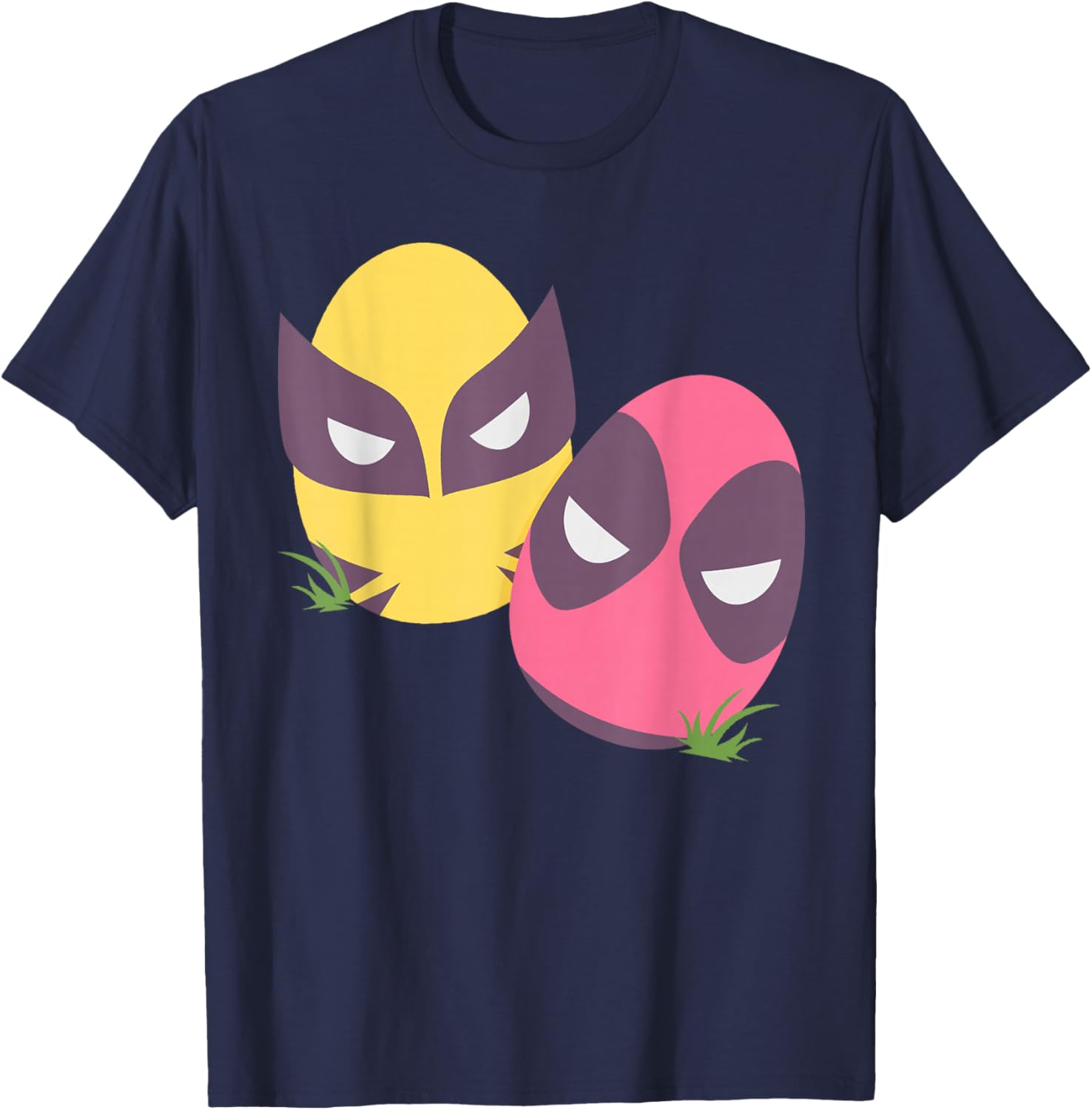 Marvel Deadpool and Wolverine Pastel Easter Eggs T-Shirt for Spring Fun - 9