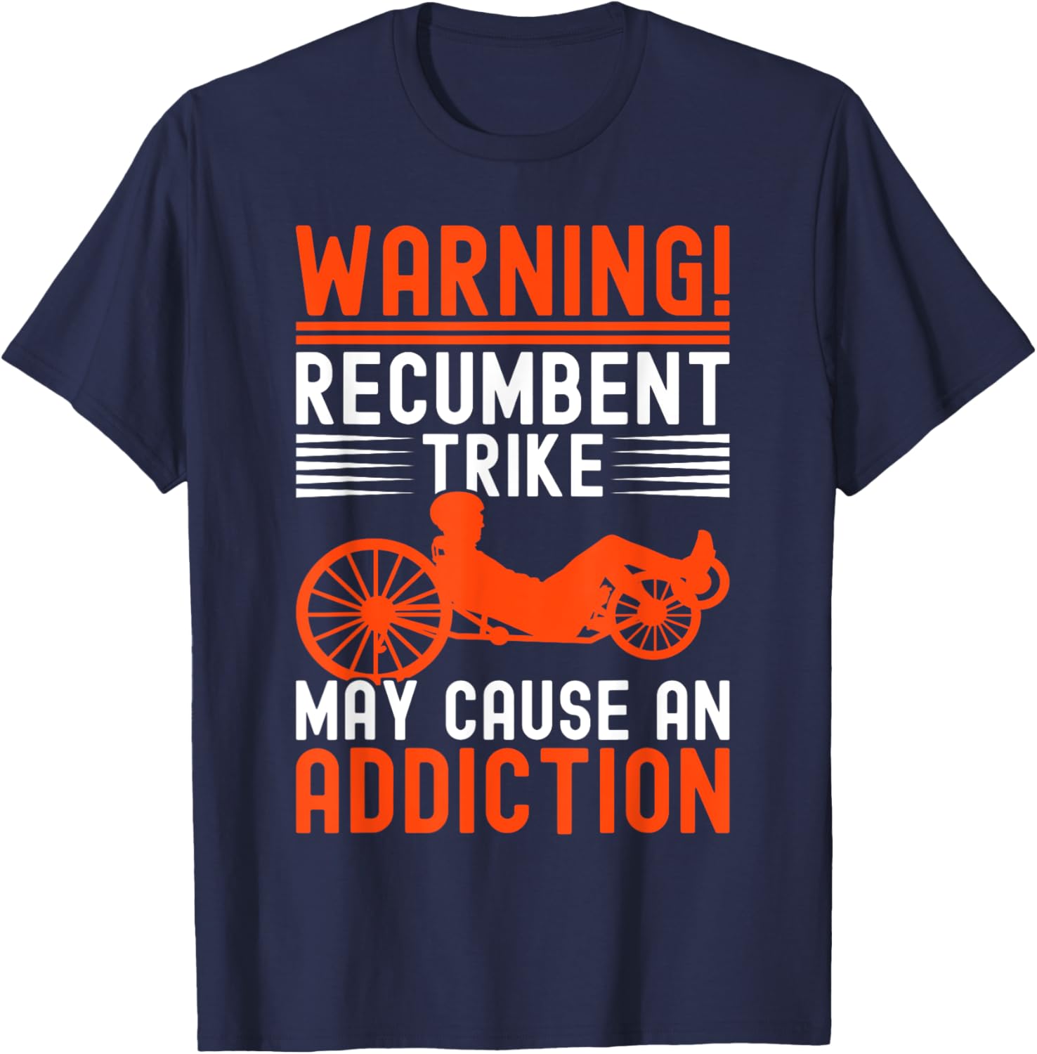 Recumbent Trike Cycling T-Shirt for Cycling Enthusiasts and Riders - 3