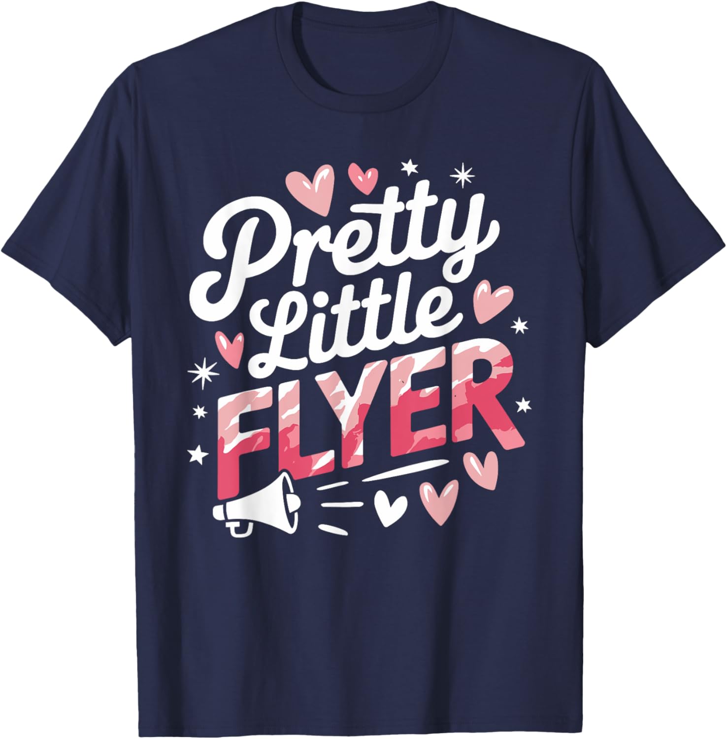 Pretty Little Flyer Cheerleader T-Shirt for Fans and Cheerleading Enthusiasts - 19