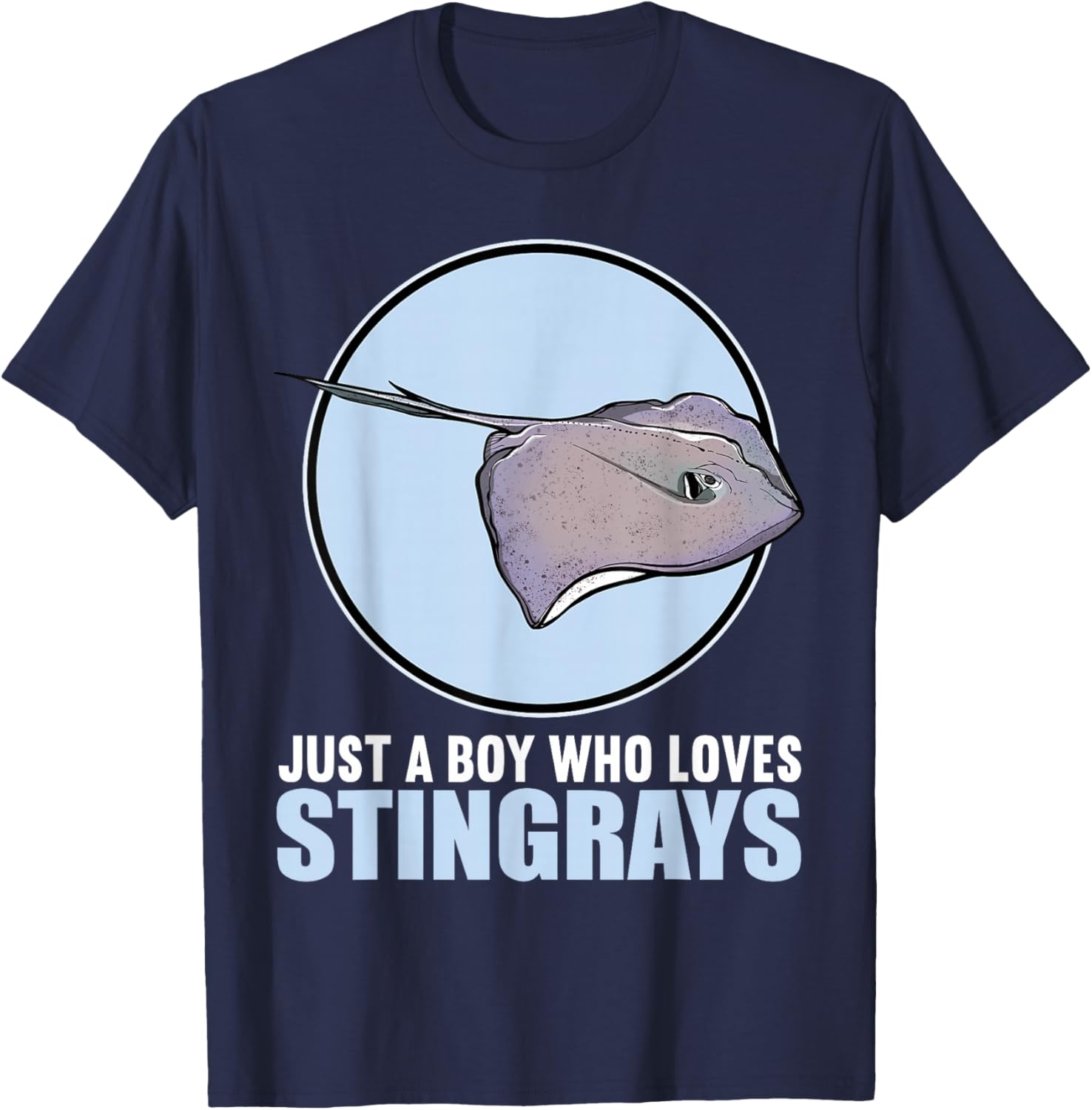 Just a Boy Who Loves Stingrays Cute Stingray T-Shirt for Kids - 10