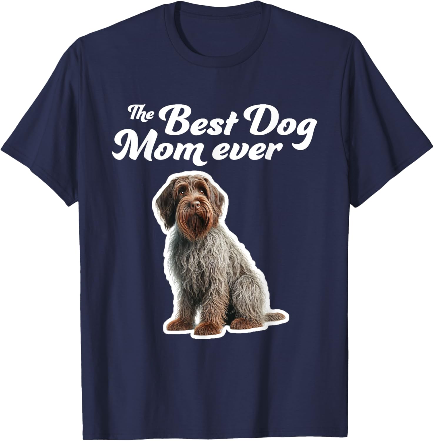 Best Dog Mom Ever T-Shirt for Wirehaired Pointing Griffon Lovers - 8