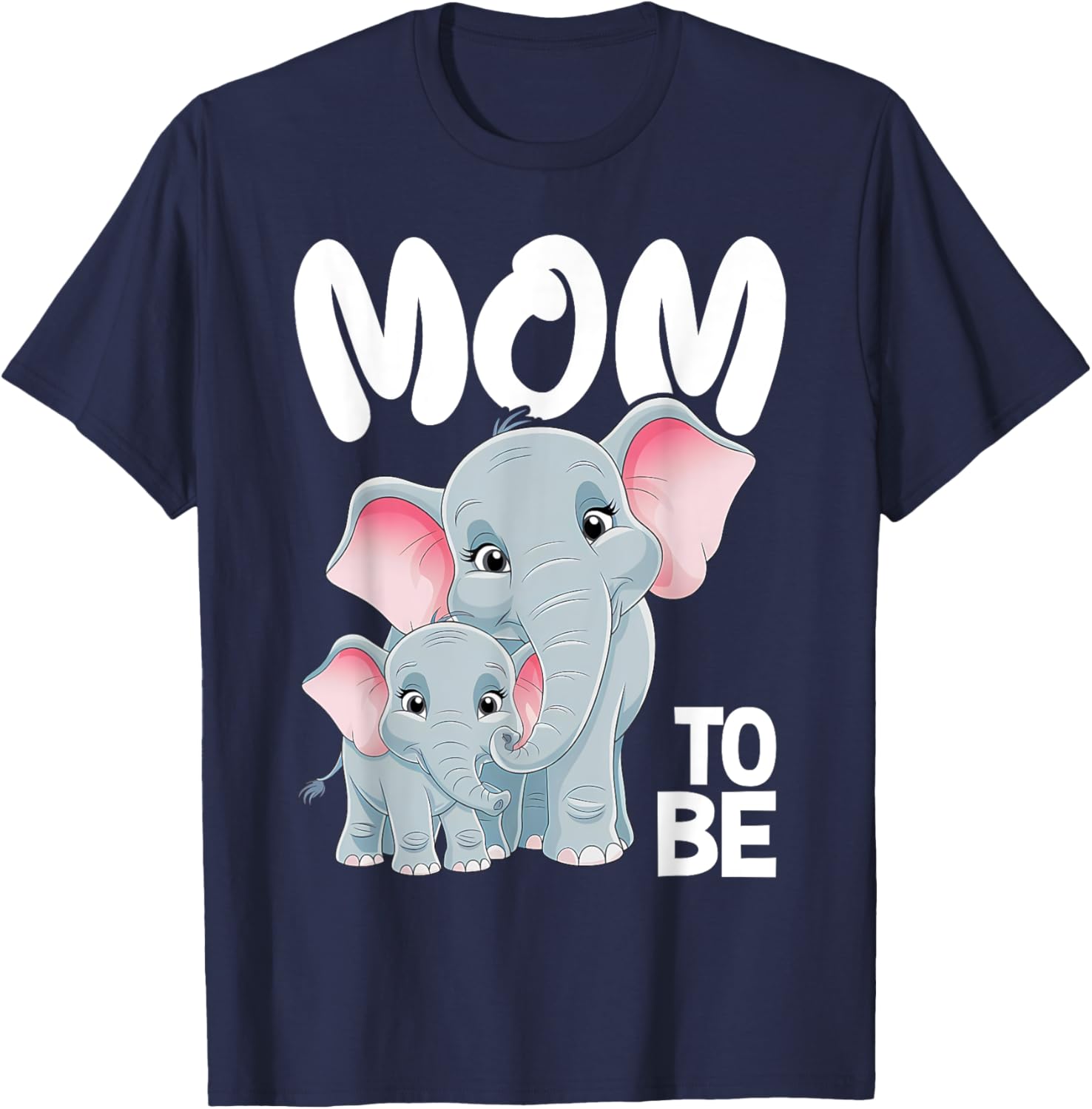 Soon Mom to Be Elephants Baby Shower Gender Reveal T-Shirt for Women - 8