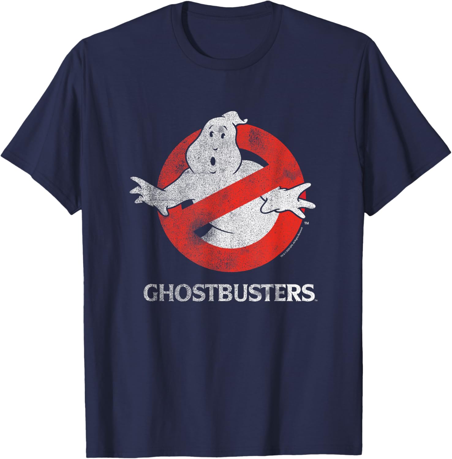 Ghostbusters Vintage Distressed Logo T-Shirt for Retro Movie Fans - 5