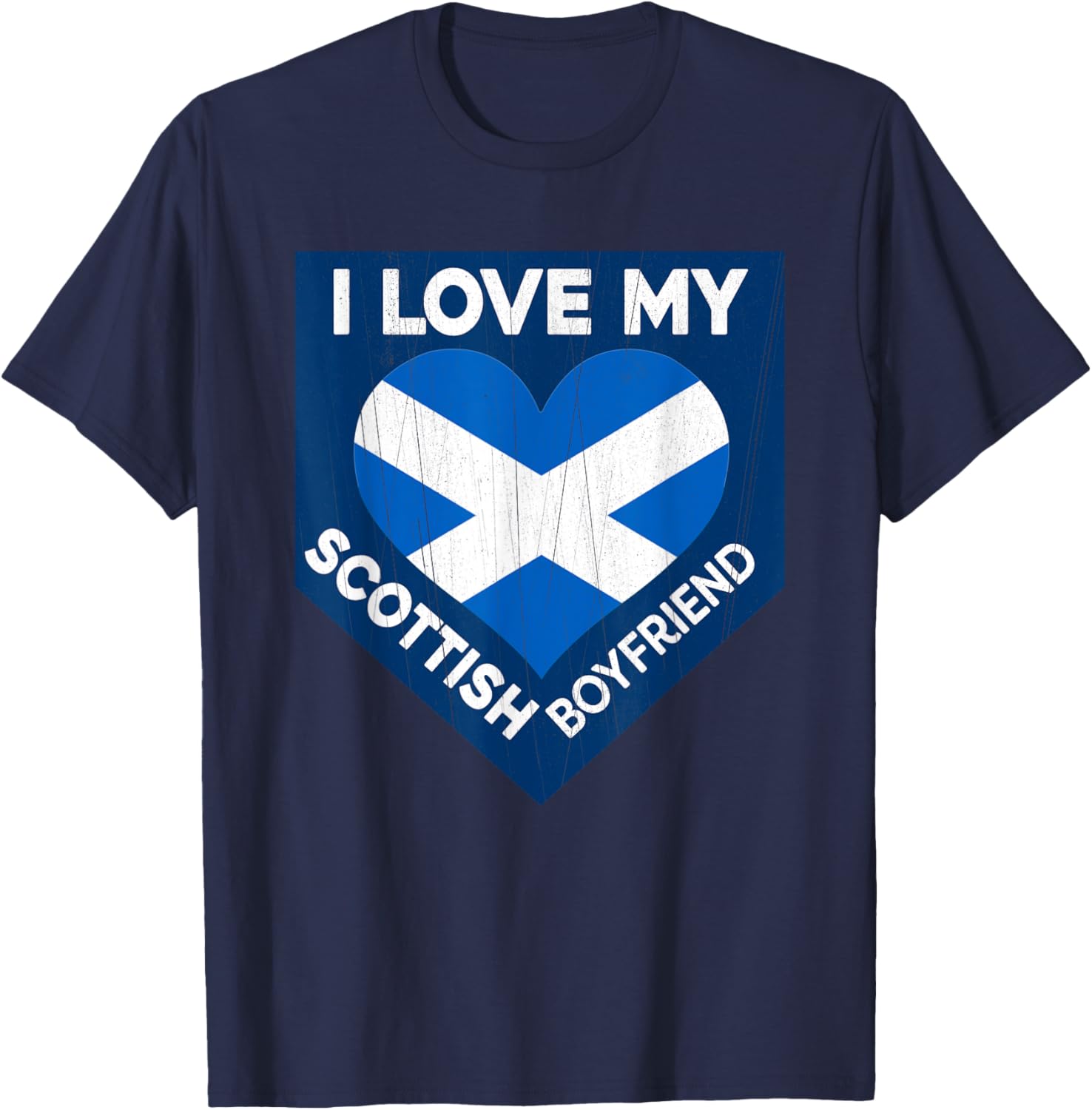 Funny I Love My Scottish Boyfriend T-Shirt for Proud Girlfriends - 1