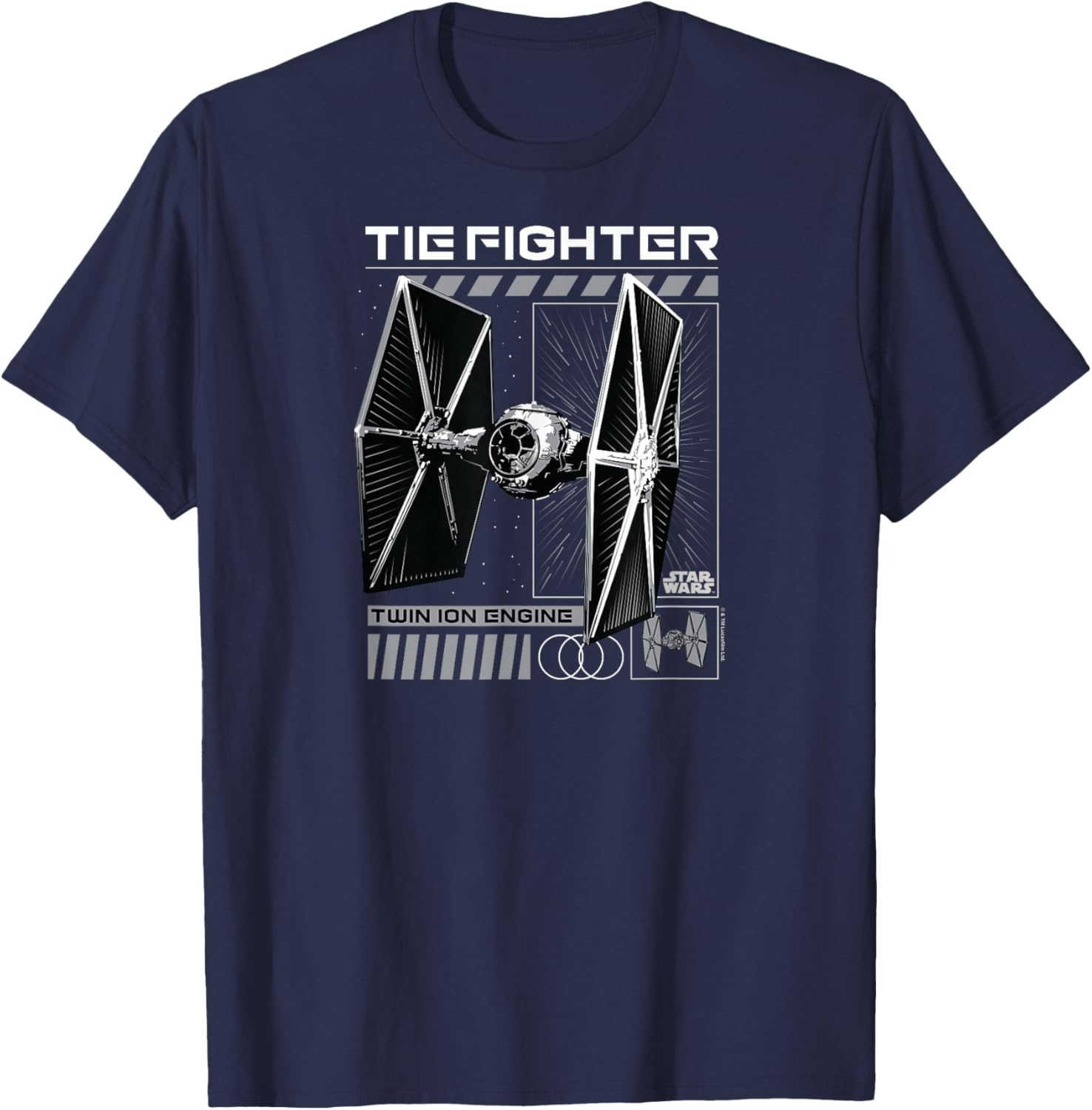 Star Wars Tie Fighter T-Shirt for Fans of the Galactic Empire - 5