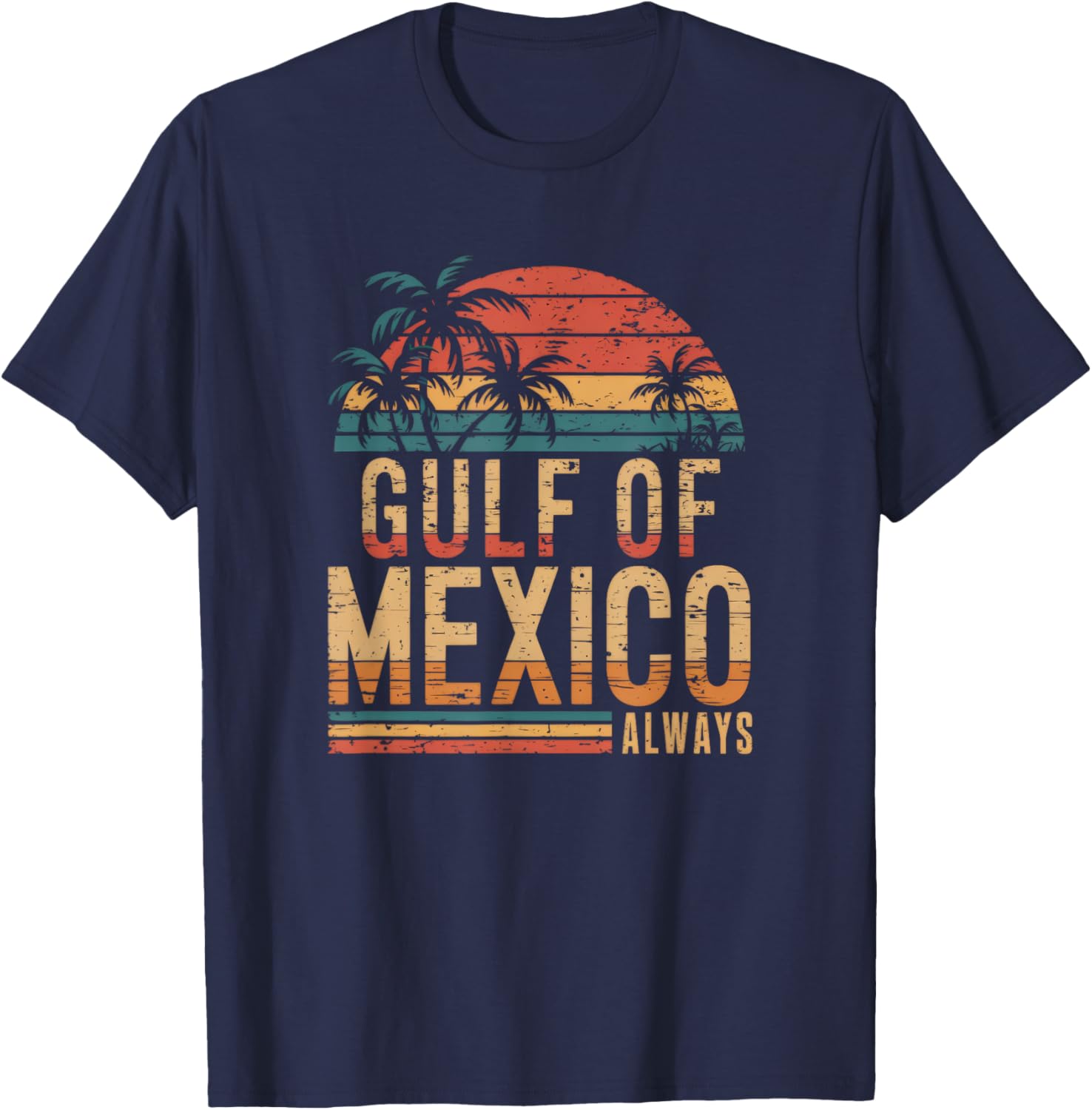 Retro Vintage Gulf of Mexico T-Shirt for Casual Comfort and Style - 5
