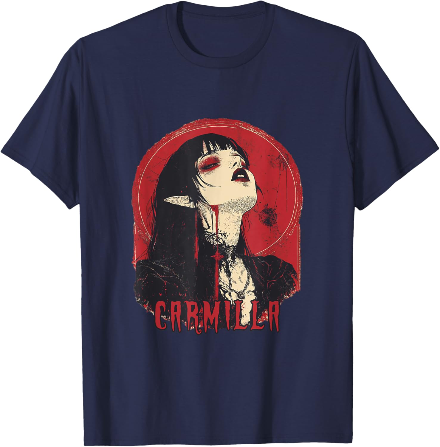 Gothic Vampire Carmilla T-Shirt for Stylish Fashion Enthusiasts - 9