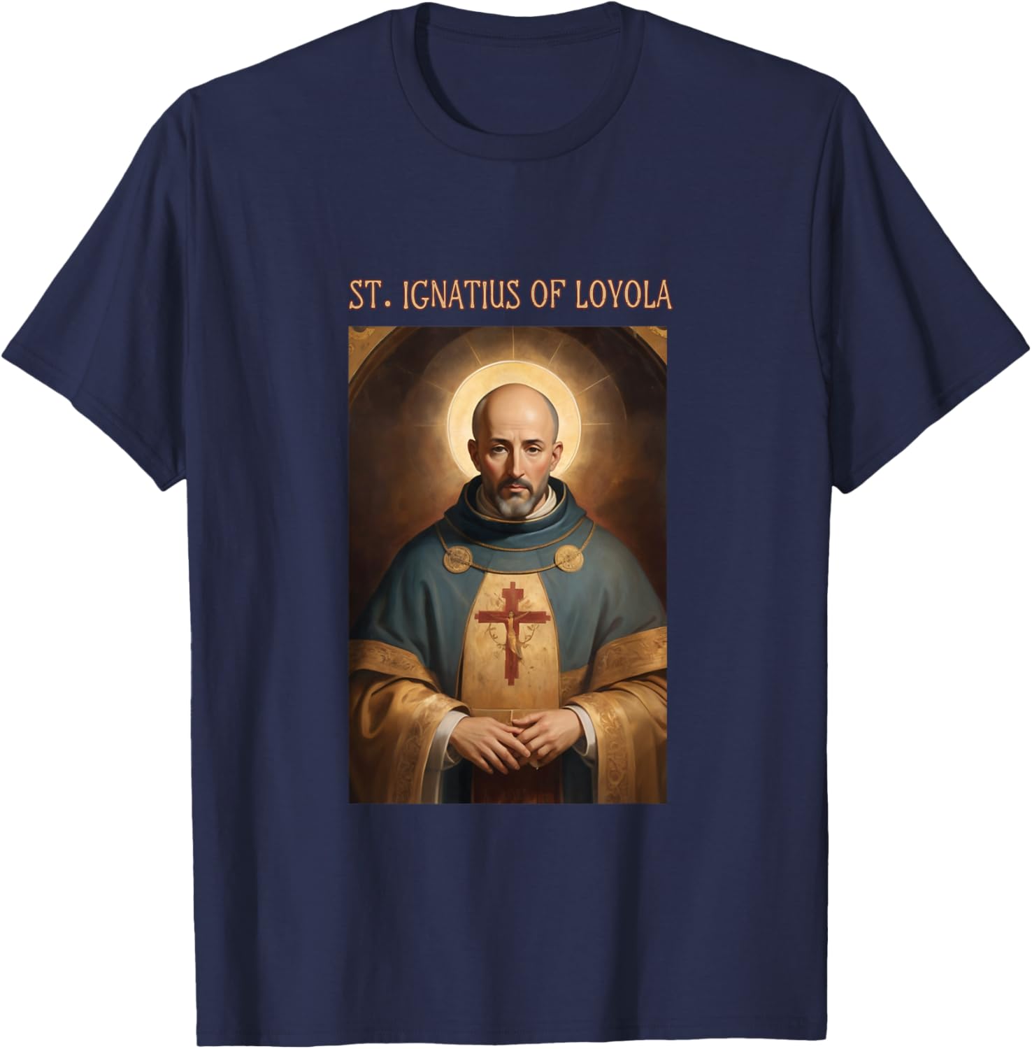 St Ignatius of Loyola T-Shirt for Roman Catholics - Stylish Faith Apparel - 4