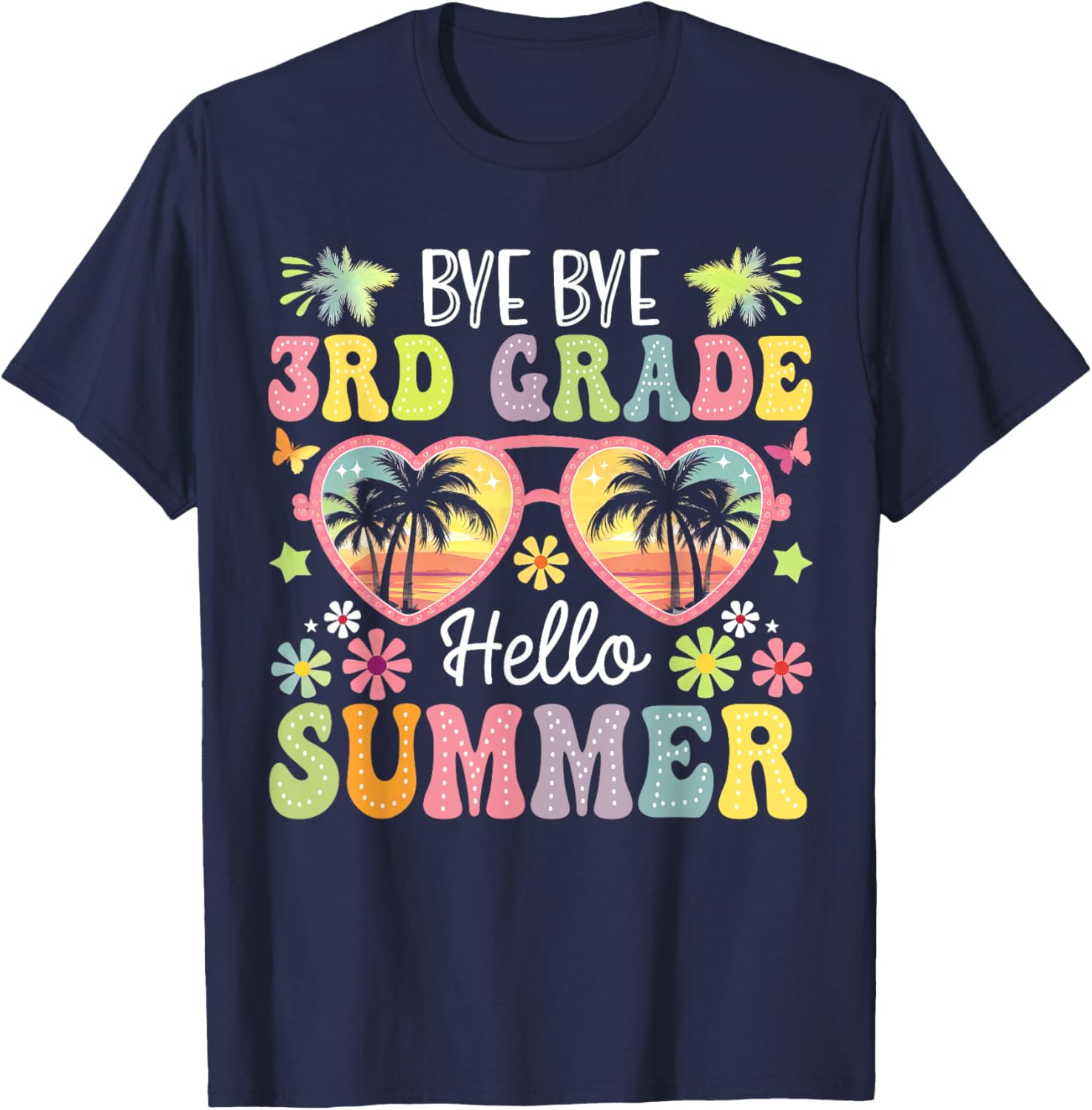 Goodbye 3rd Grade Hello Summer Kids T-Shirt for Boys Last Day of School - 19