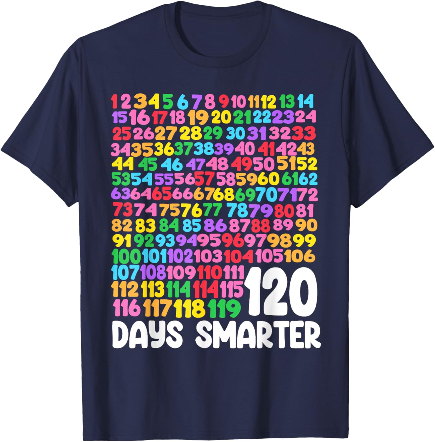 120 Days Smarter School Math T-Shirt Perfect for Students and Teachers - 5